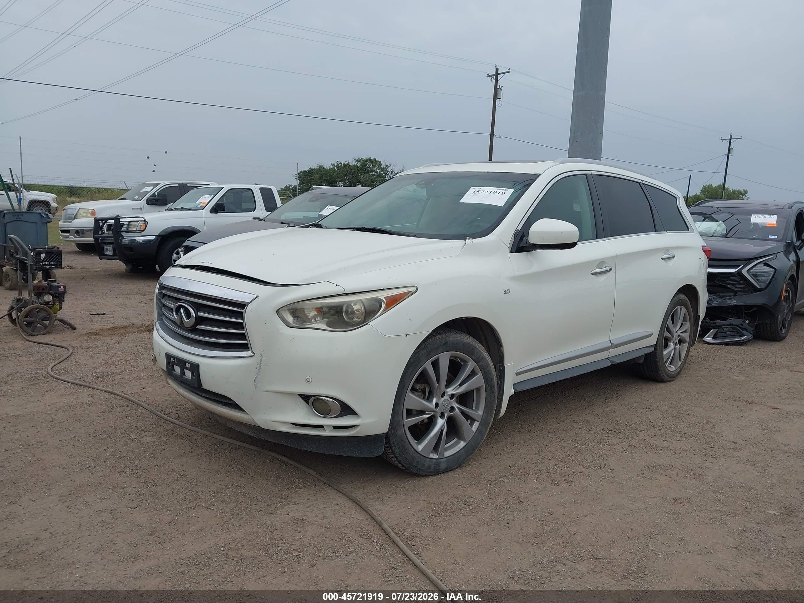 2015 Infiniti Qx60   White vin: 5N1AL0MM3FC526845