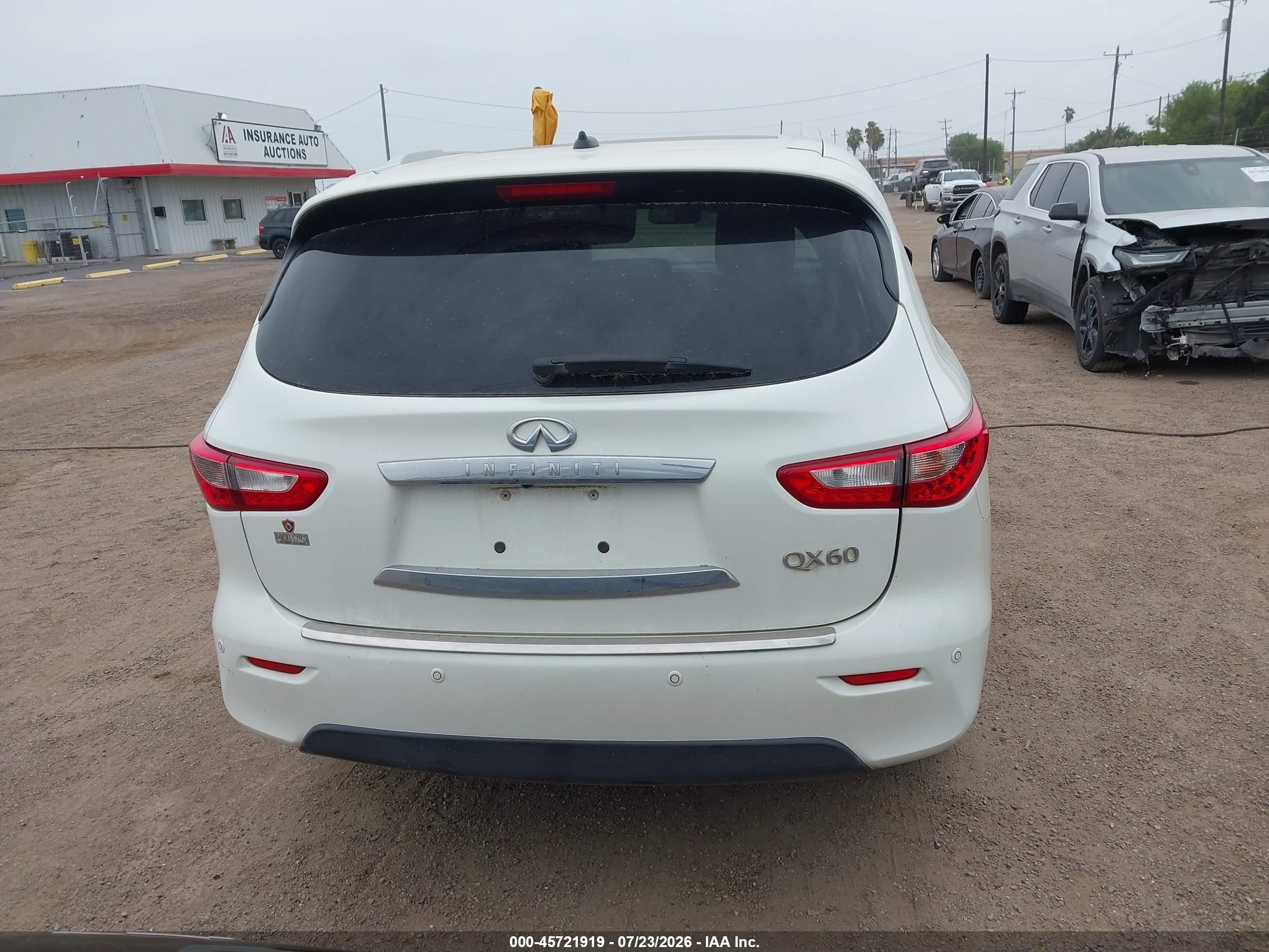 2015 Infiniti Qx60   White vin: 5N1AL0MM3FC526845