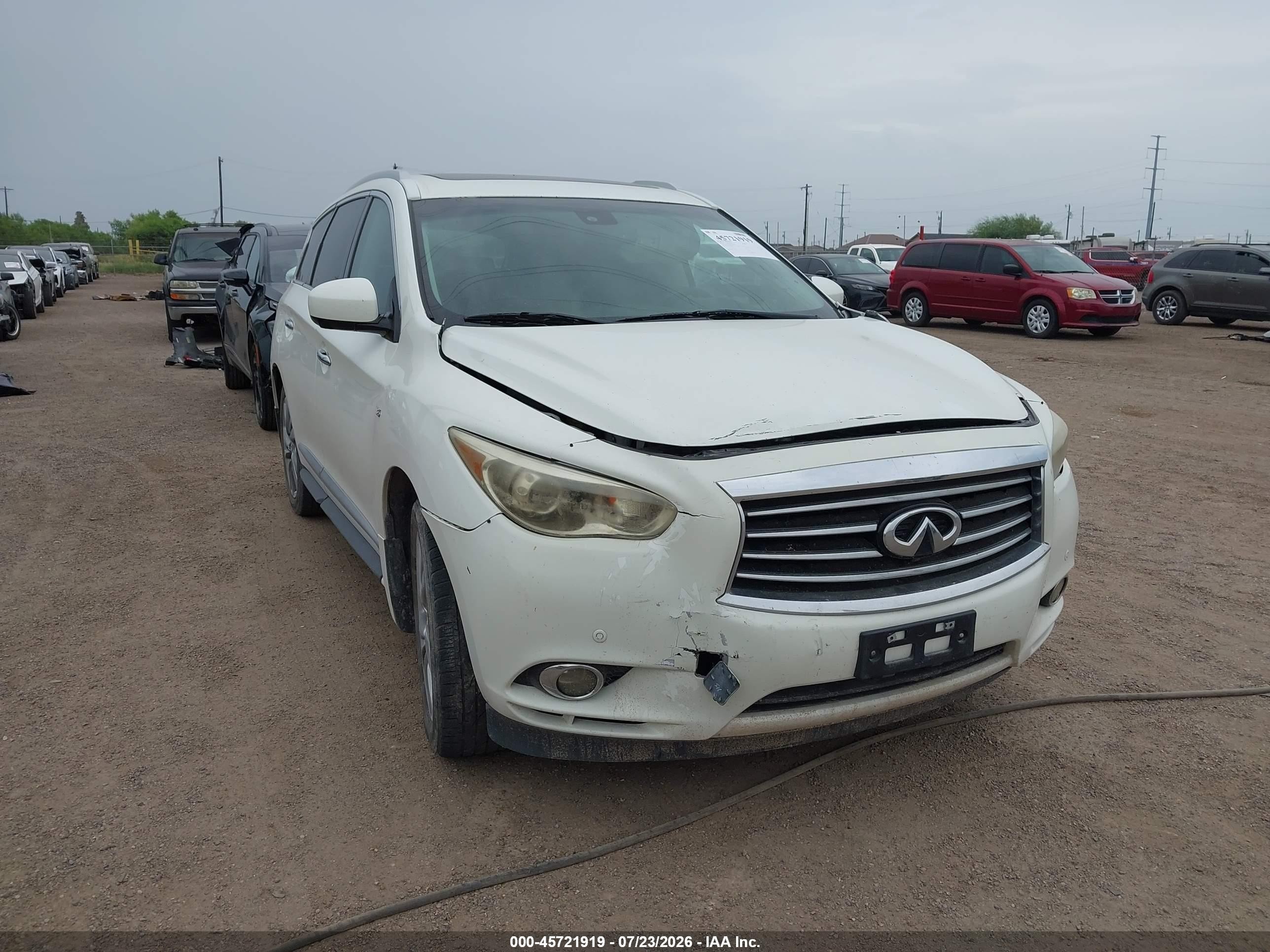 2015 Infiniti Qx60   White vin: 5N1AL0MM3FC526845