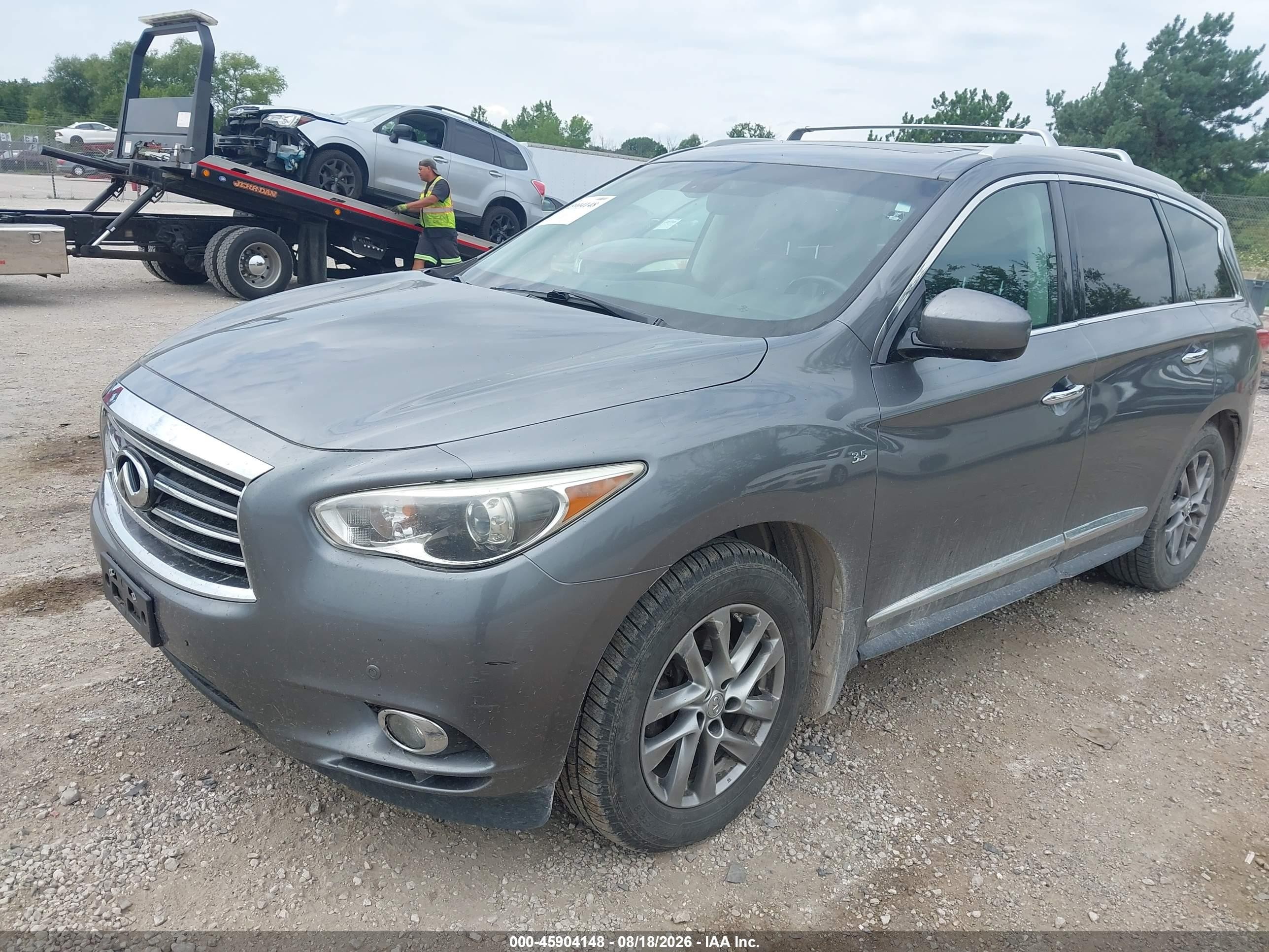 2015 Infiniti Qx60 Gray vin: 5N1AL0MM3FC528336