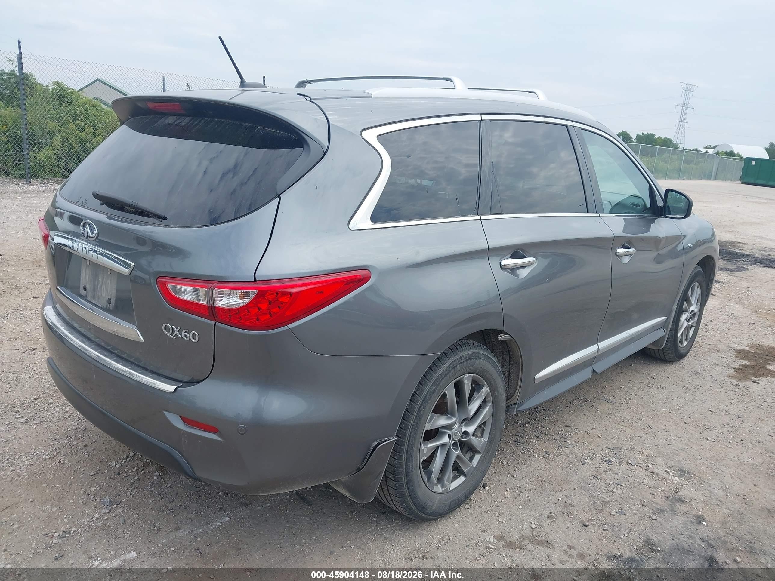 2015 Infiniti Qx60 Gray vin: 5N1AL0MM3FC528336
