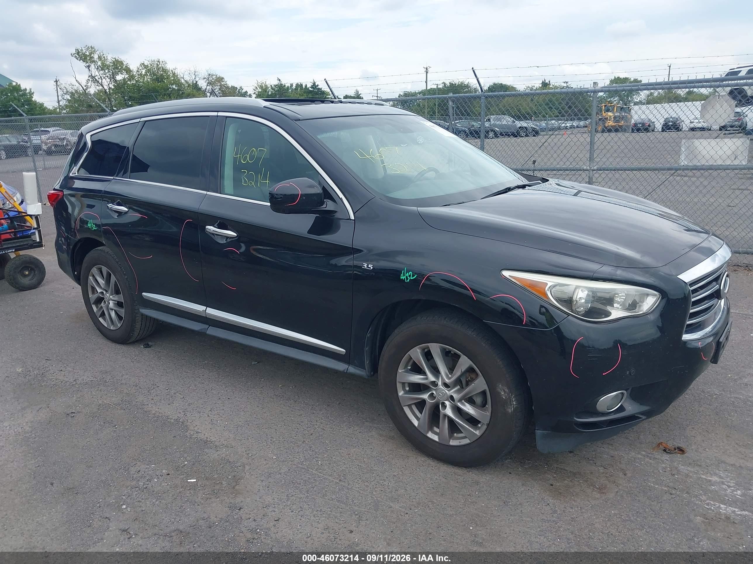 2015 Infiniti Qx60 Black vin: 5N1AL0MM3FC550305
