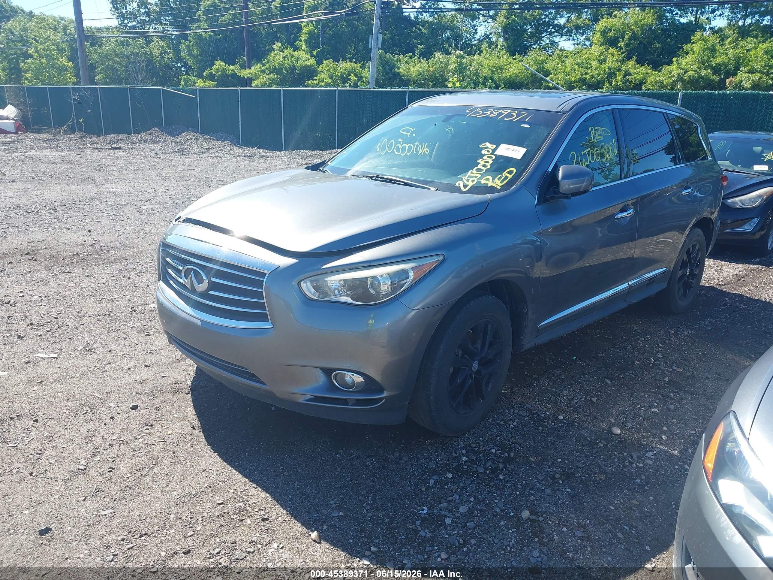 2015 Infiniti Qx60   Gray vin: 5N1AL0MM3FC558033