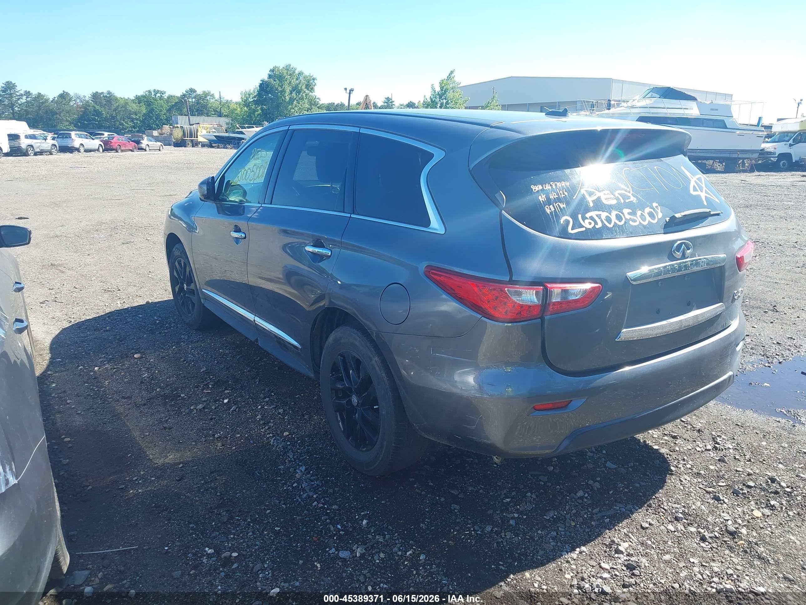 2015 Infiniti Qx60   Gray vin: 5N1AL0MM3FC558033