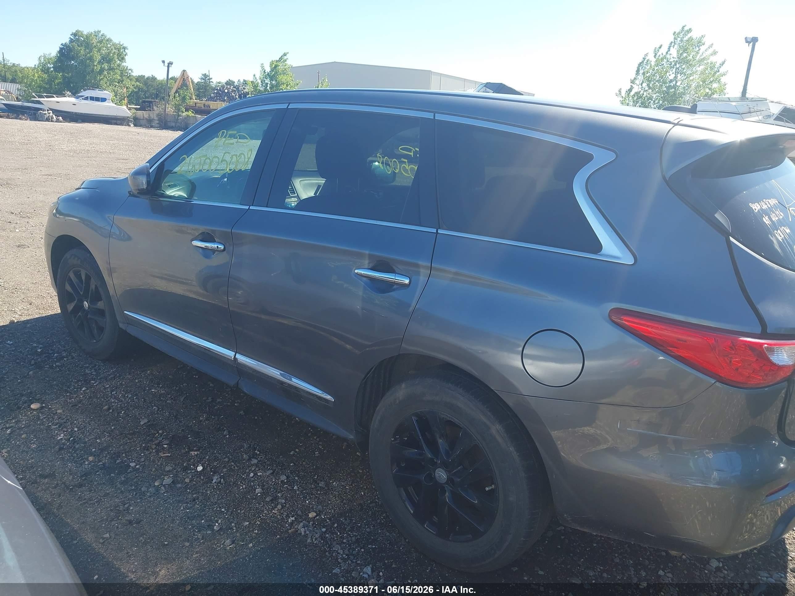 2015 Infiniti Qx60   Gray vin: 5N1AL0MM3FC558033