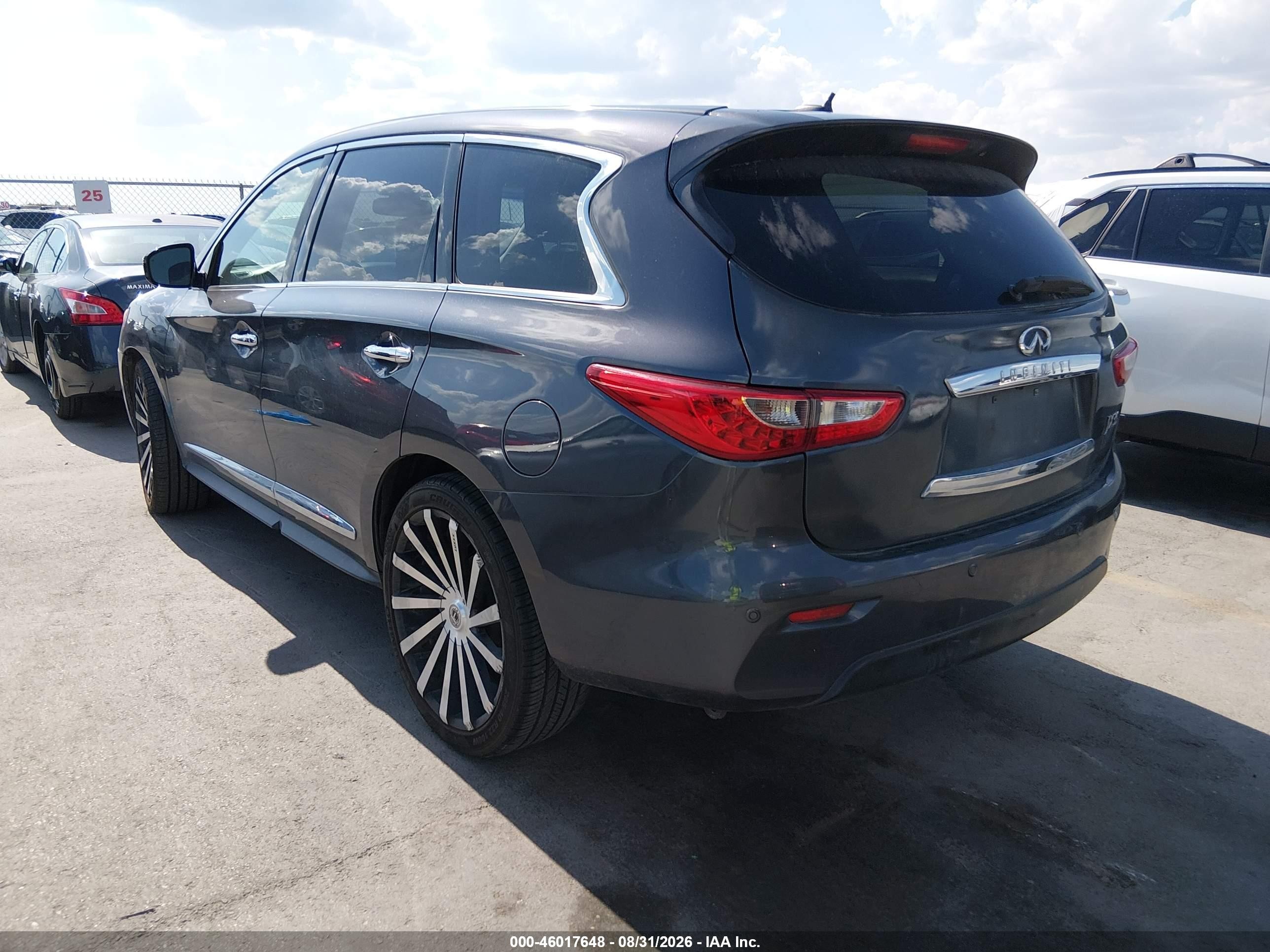 2013 Infiniti Jx35   Gray vin: 5N1AL0MM4DC300486