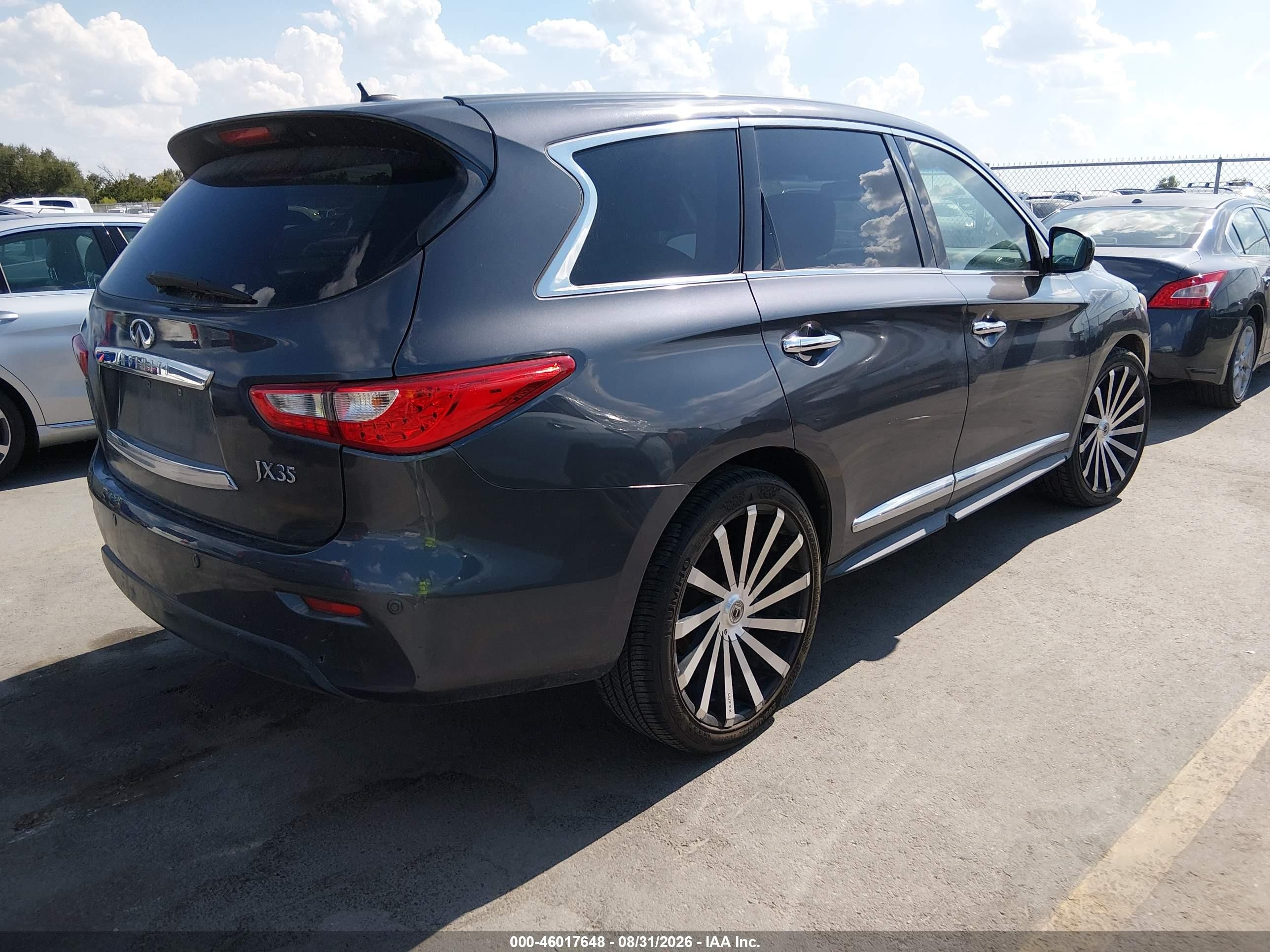 2013 Infiniti Jx35   Gray vin: 5N1AL0MM4DC300486
