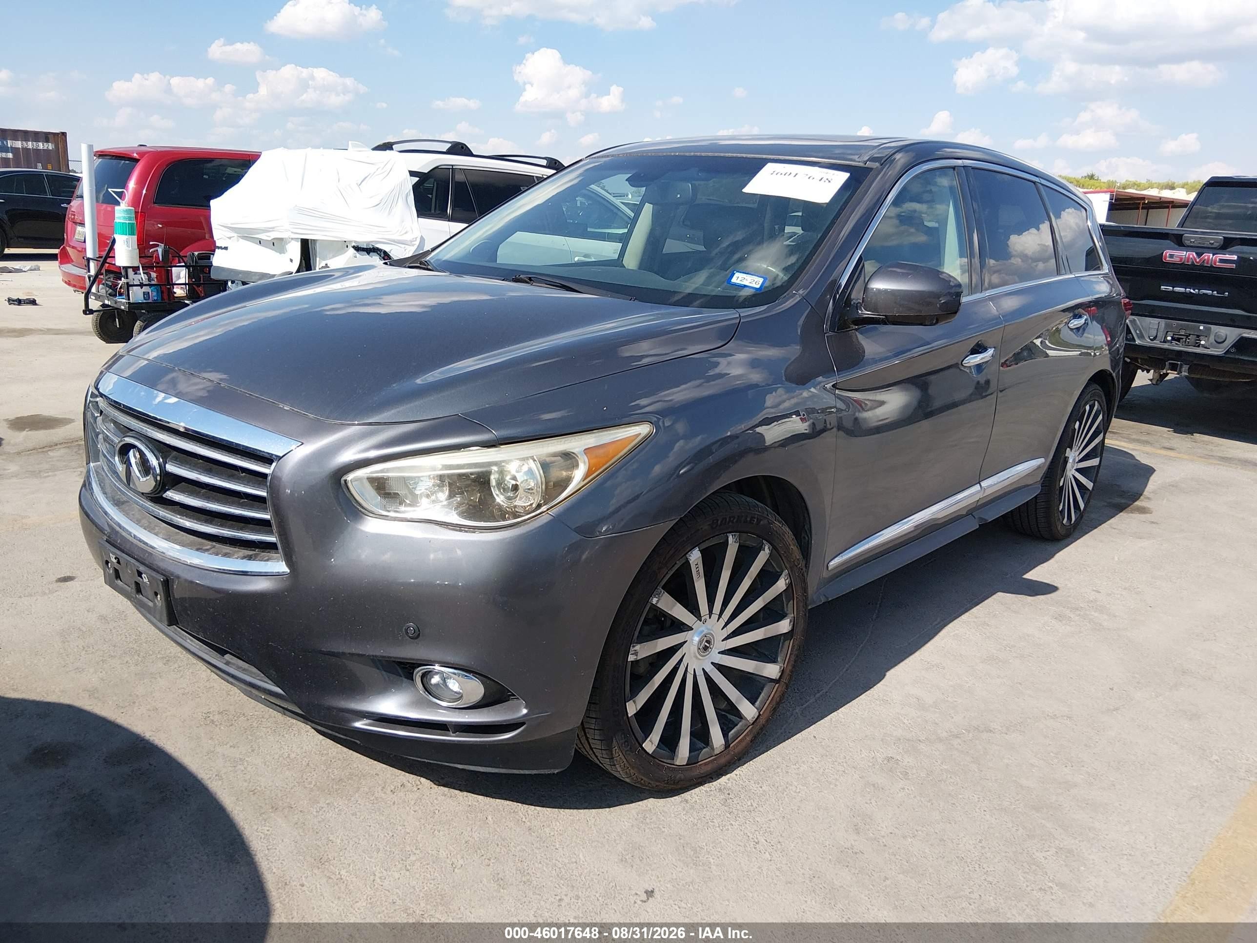 2013 Infiniti Jx35   Gray vin: 5N1AL0MM4DC300486