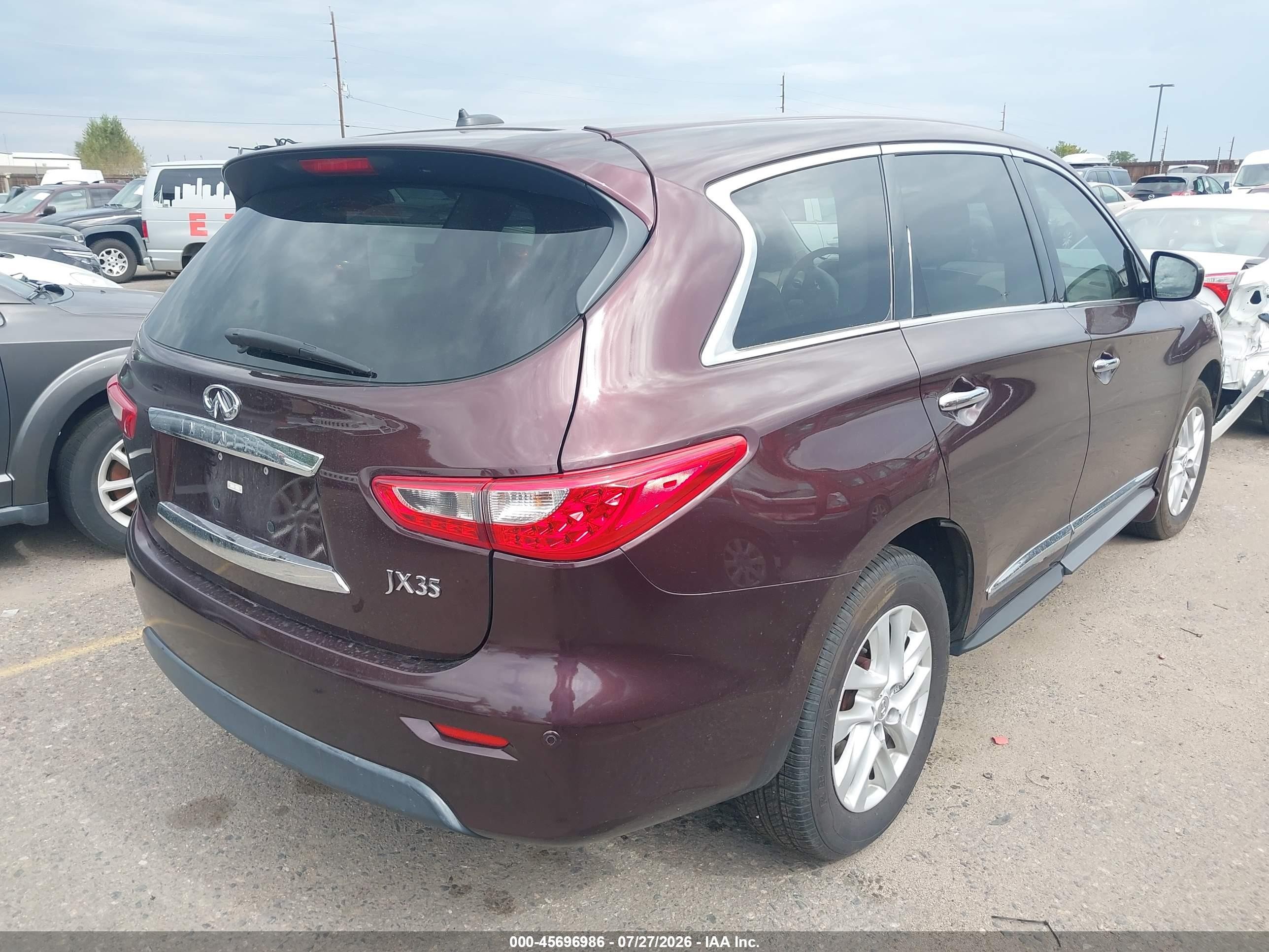 2013 Infiniti Jx35 Красный vin: 5N1AL0MM4DC307244