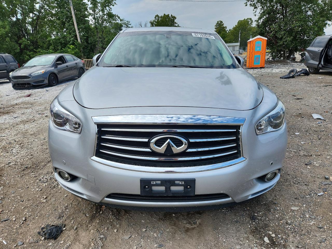 2013 Infiniti Jx35 Base Silver vin: 5N1AL0MM4DC318034