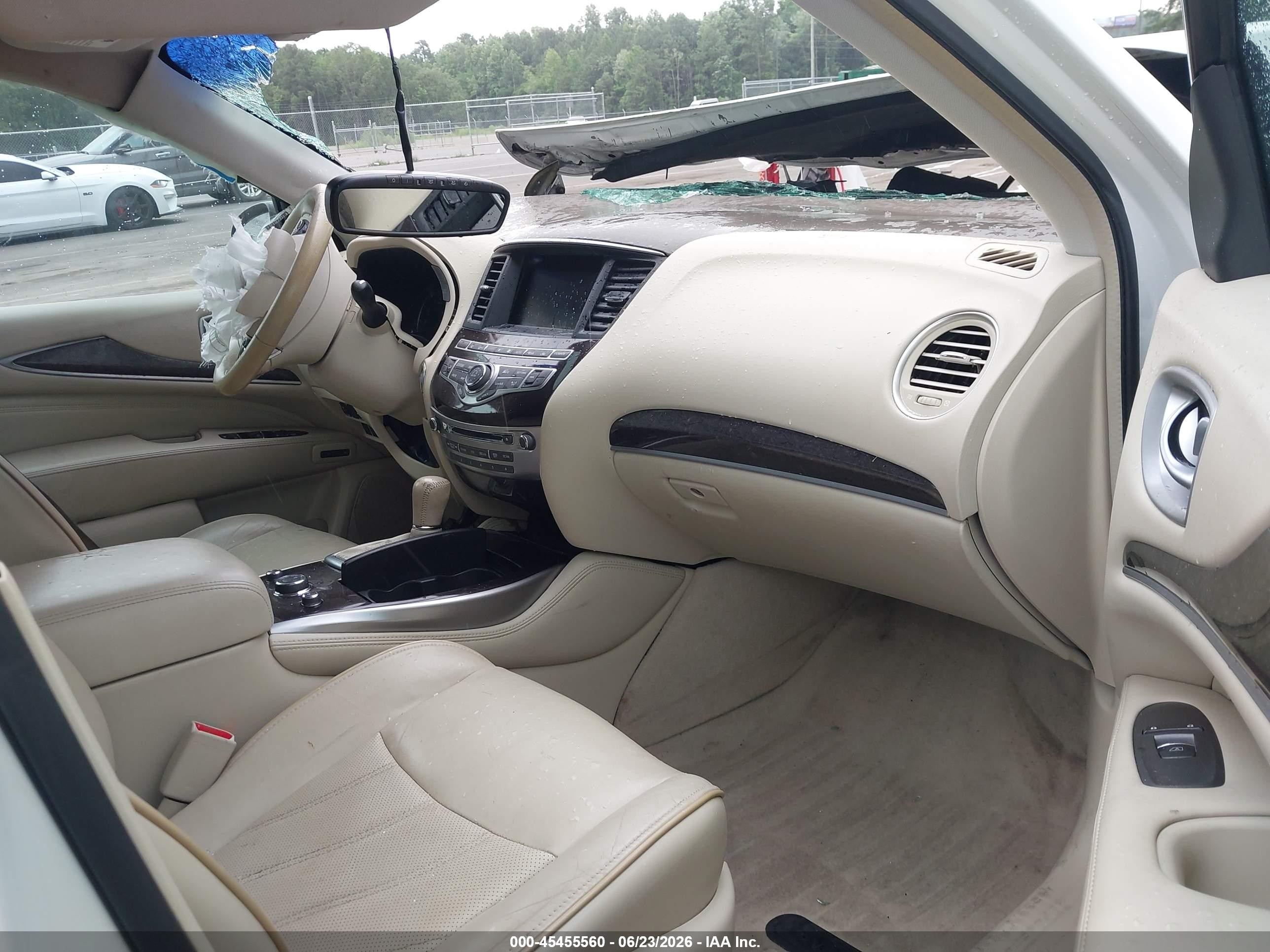 2013 Infiniti Jx35 White vin: 5N1AL0MM4DC319927