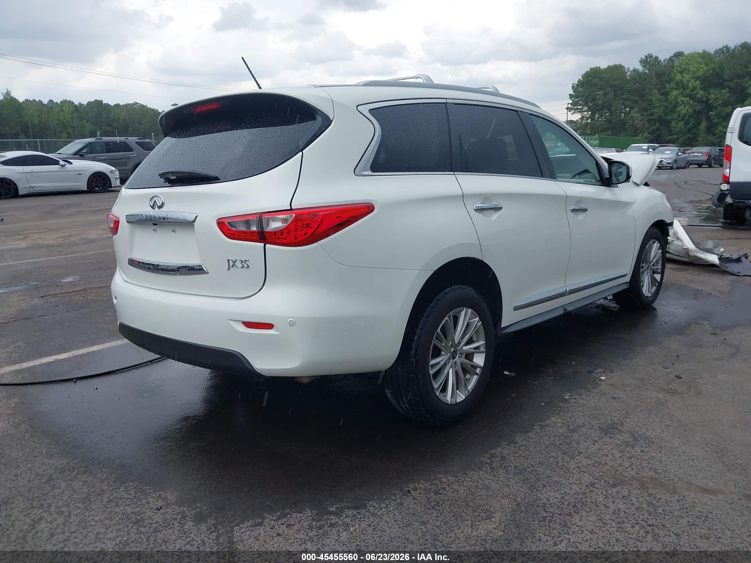 2013 Infiniti Jx35 White vin: 5N1AL0MM4DC319927