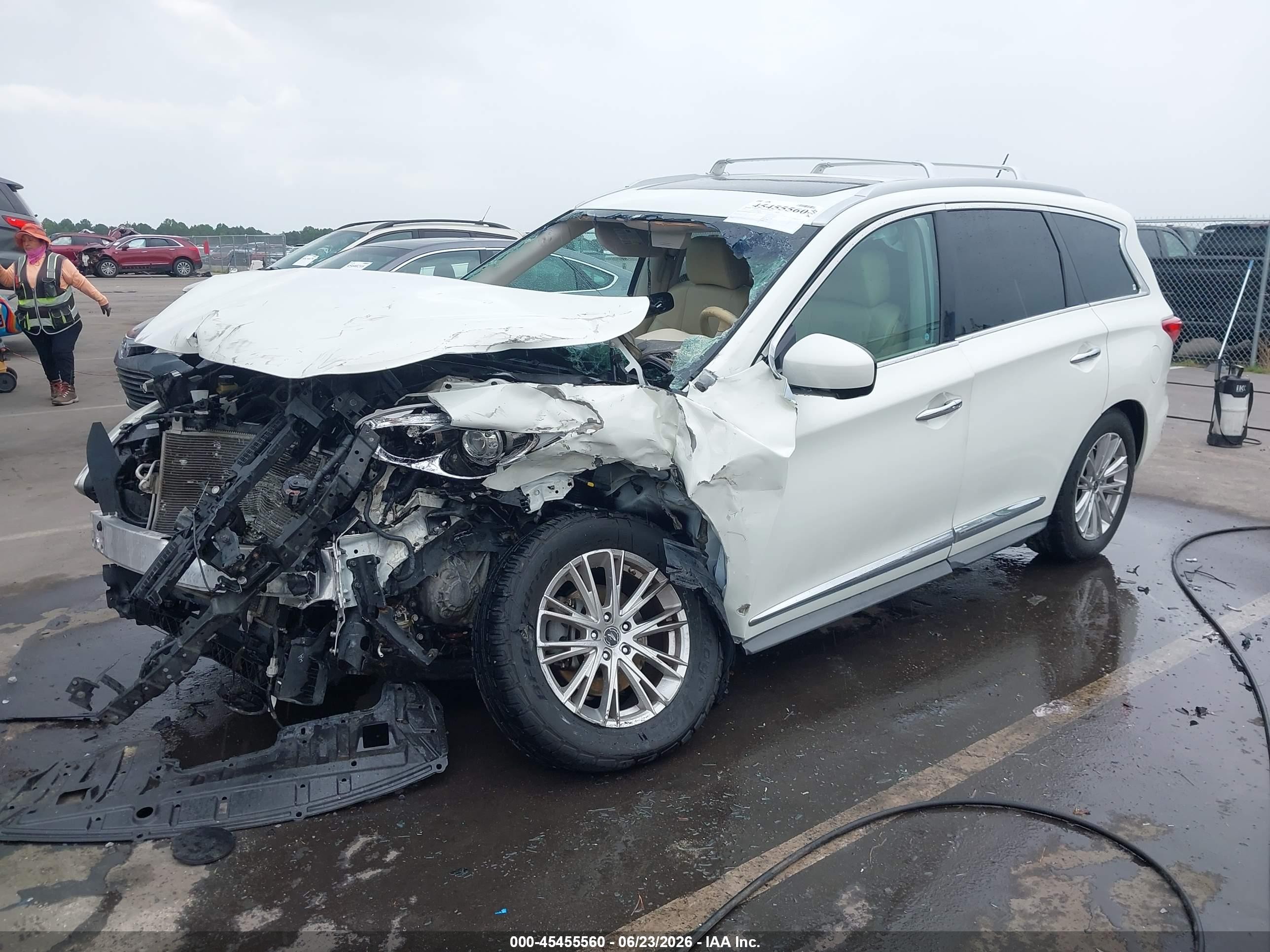 2013 Infiniti Jx35 White vin: 5N1AL0MM4DC319927