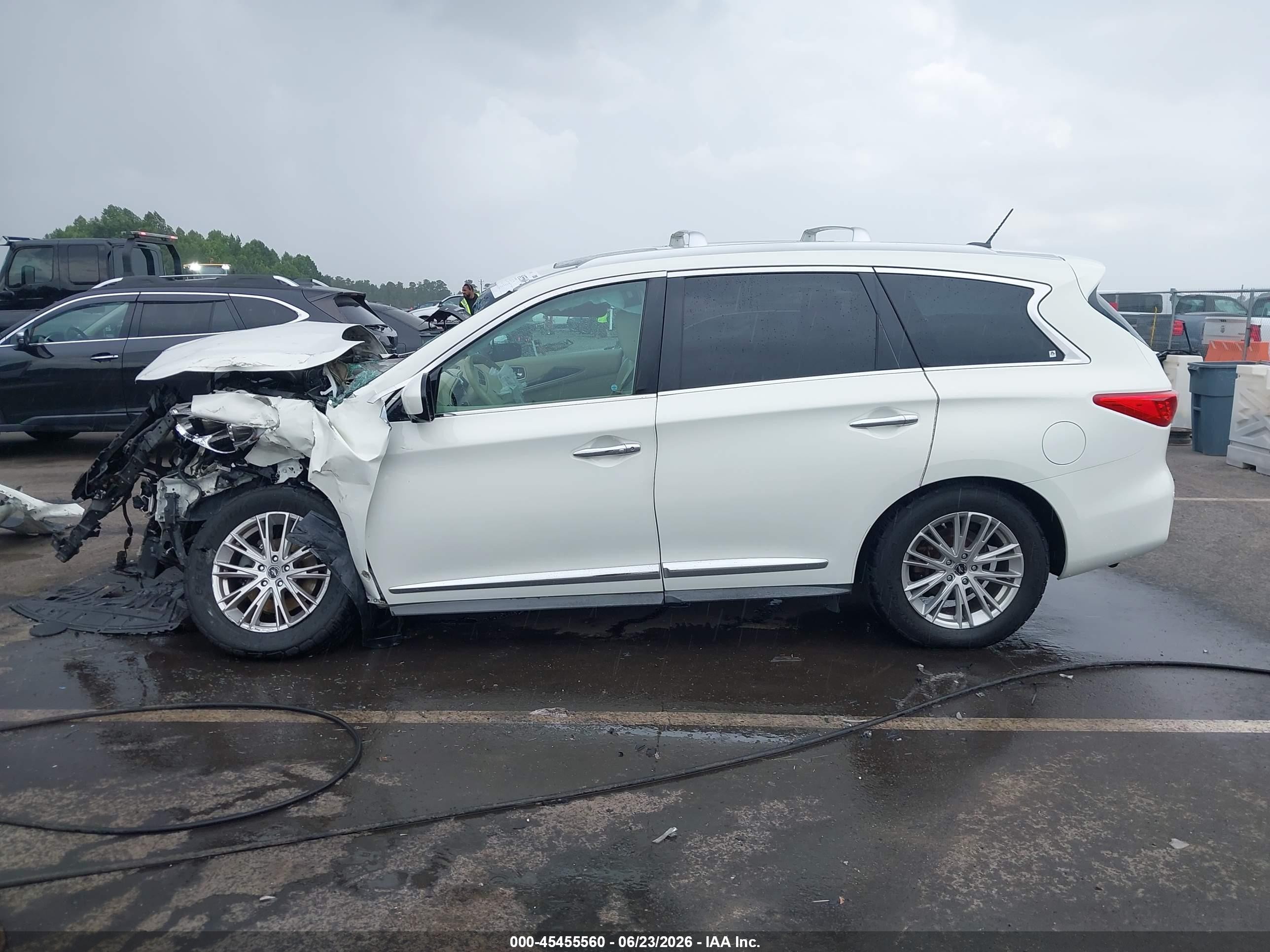 2013 Infiniti Jx35 White vin: 5N1AL0MM4DC319927