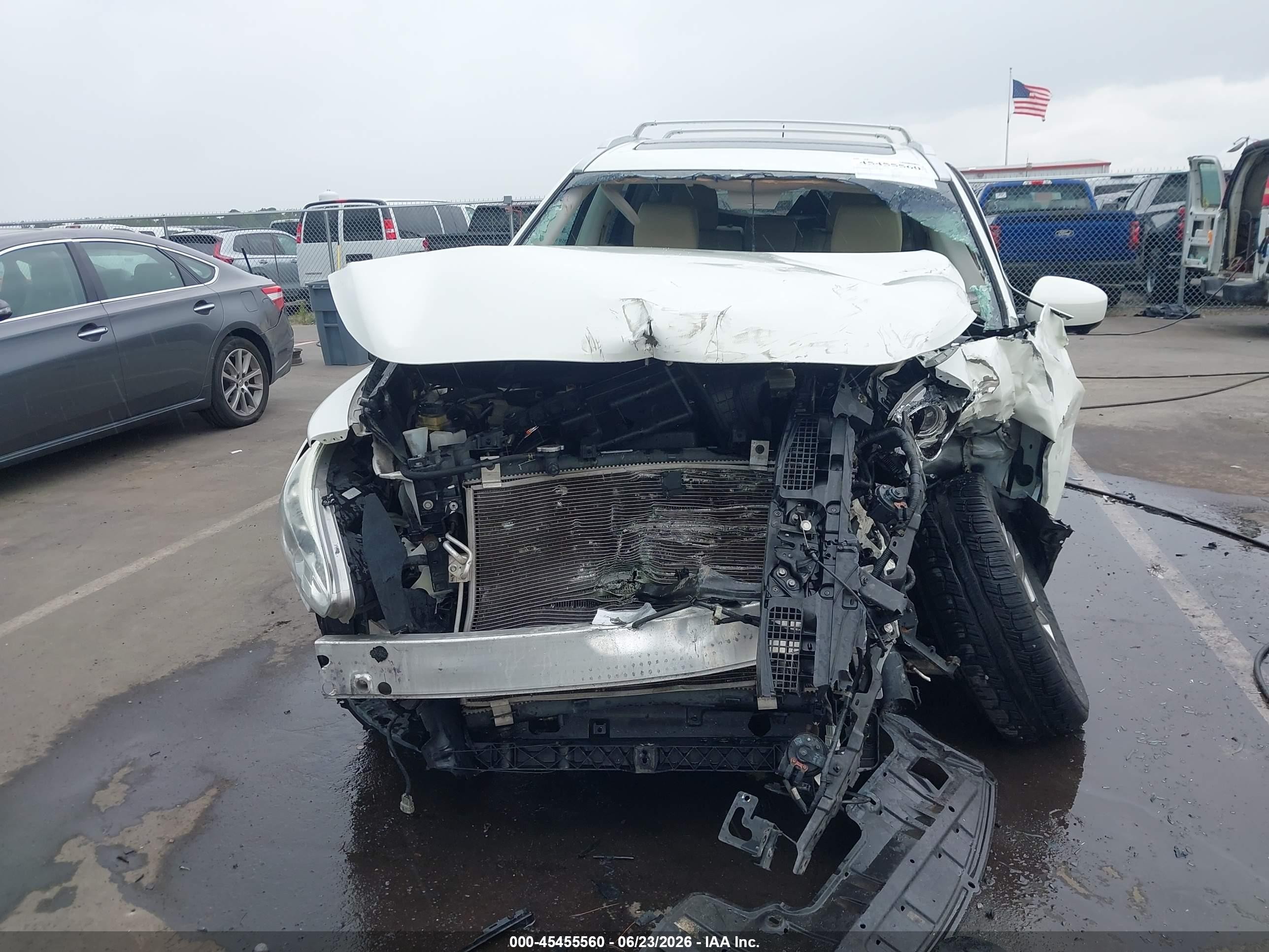 2013 Infiniti Jx35 White vin: 5N1AL0MM4DC319927