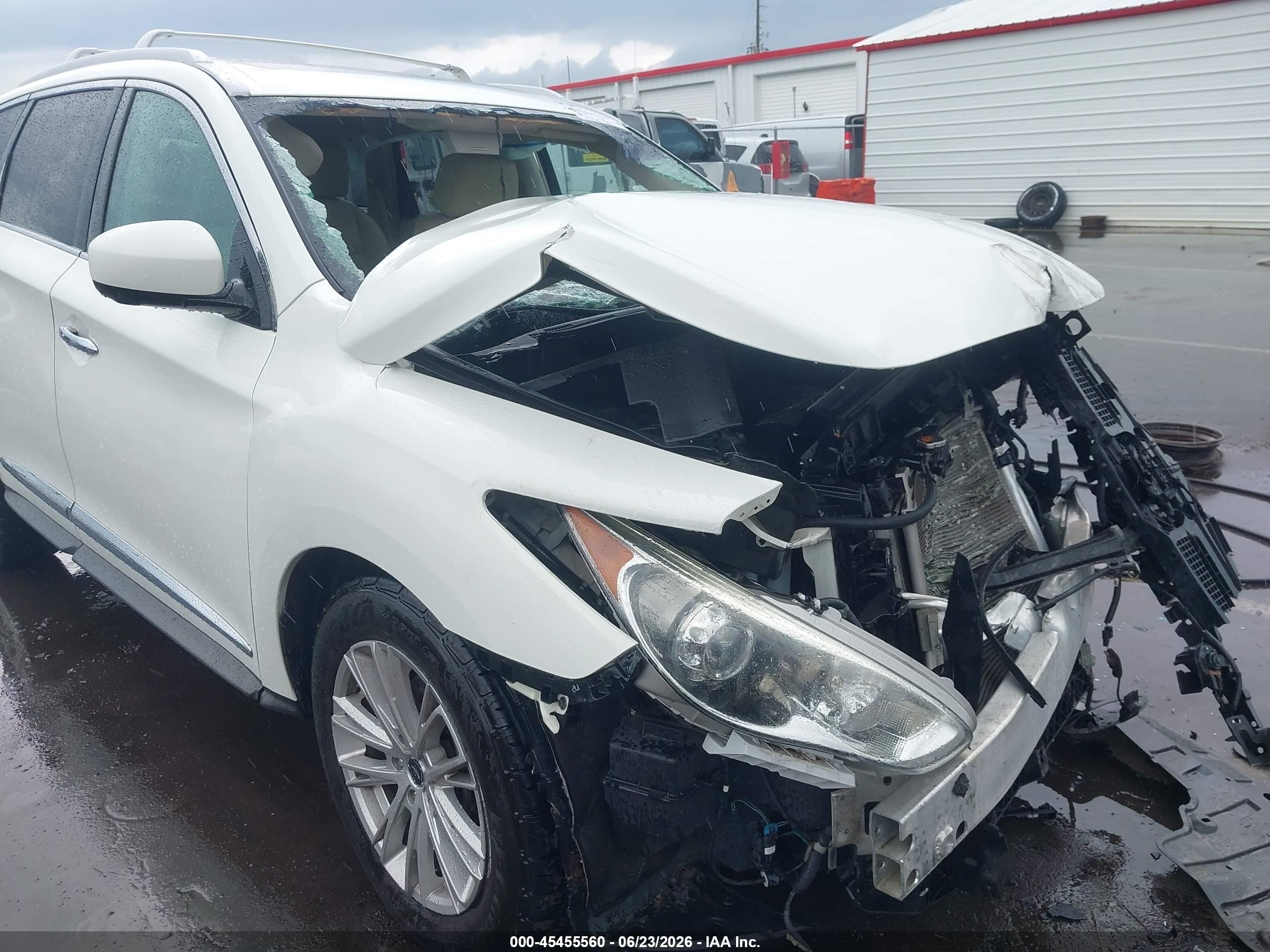 2013 Infiniti Jx35 White vin: 5N1AL0MM4DC319927