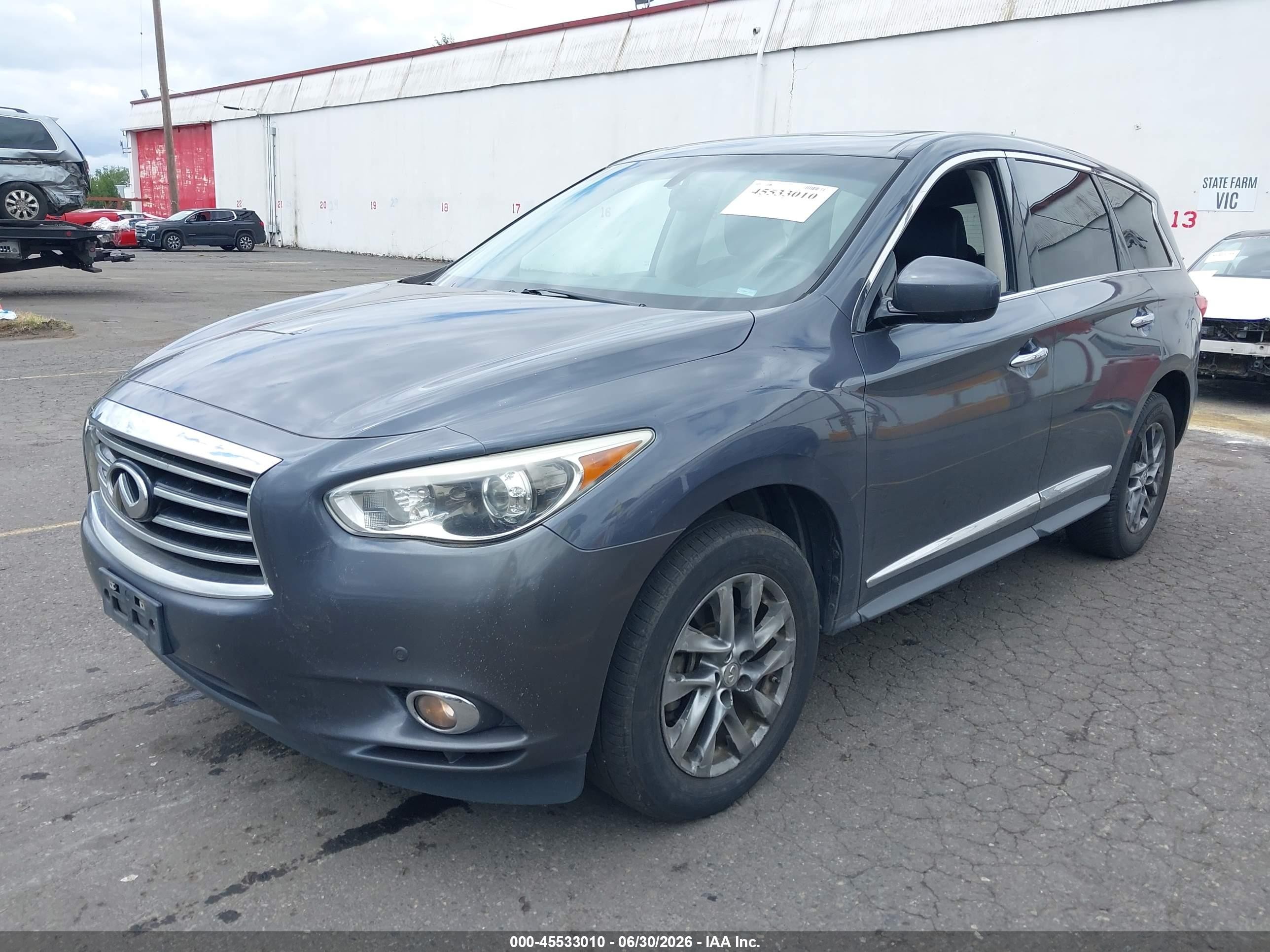 2013 Infiniti Jx35   Gray vin: 5N1AL0MM4DC331706