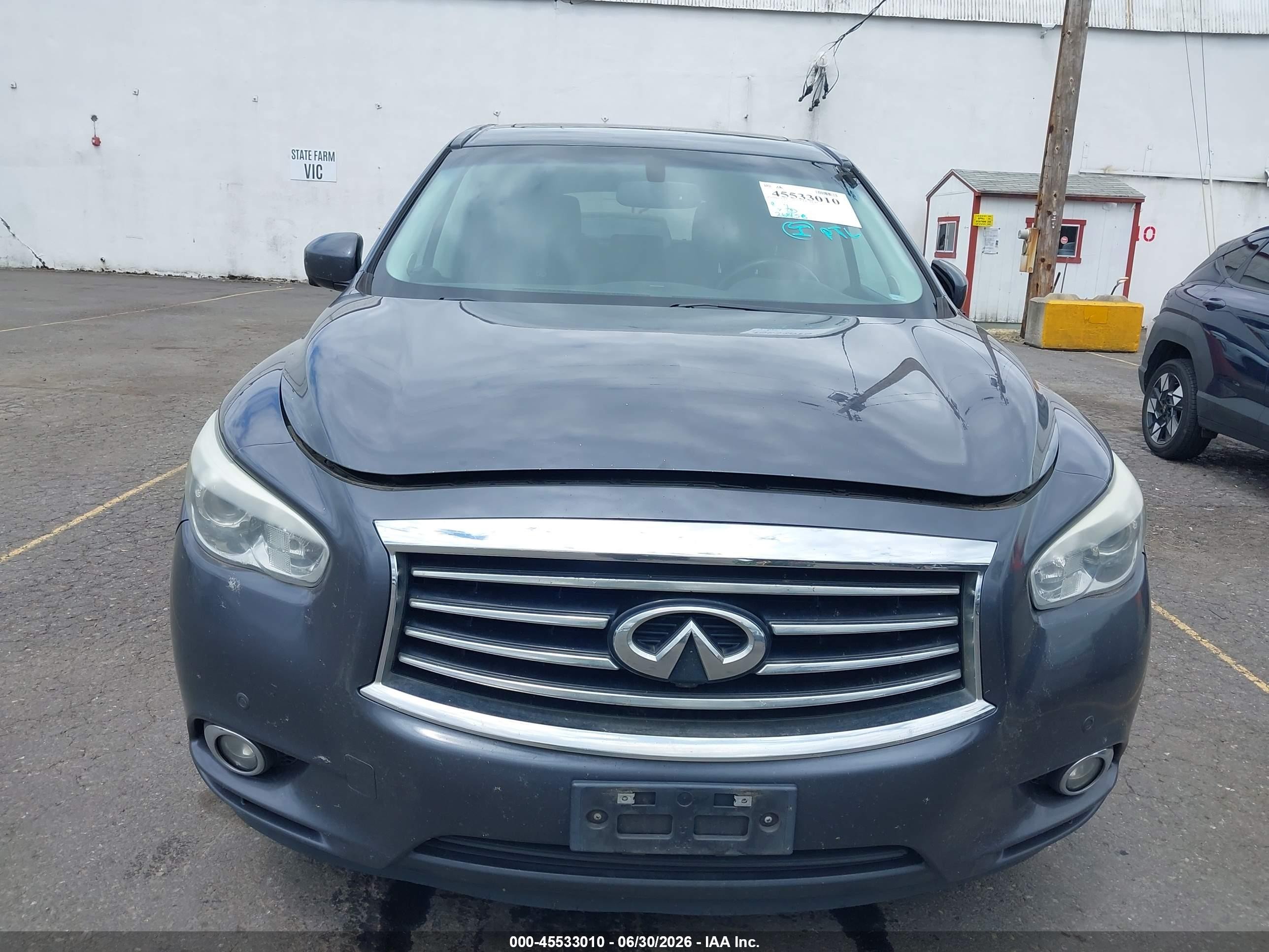 2013 Infiniti Jx35   Gray vin: 5N1AL0MM4DC331706