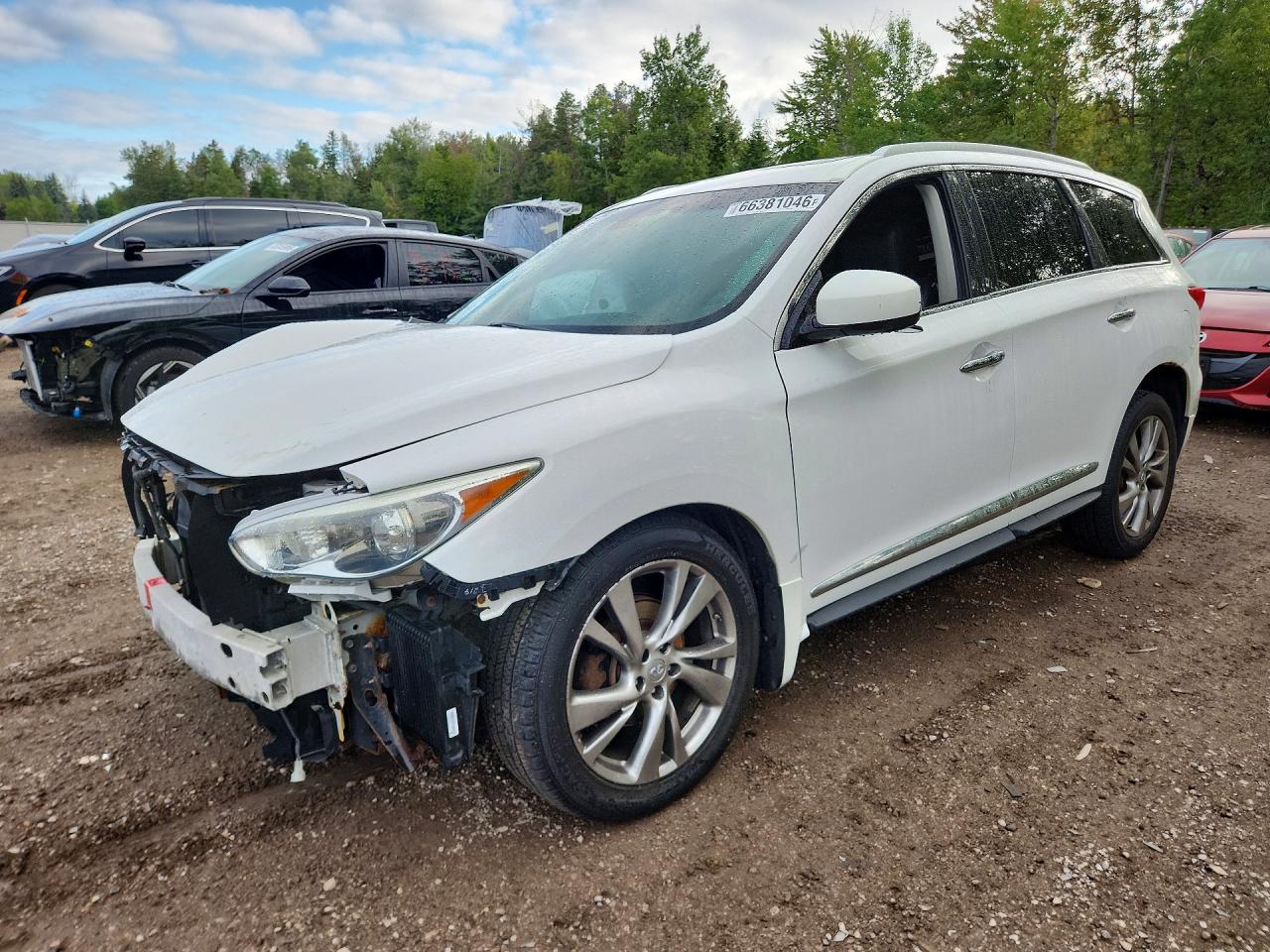 2013 Infiniti Jx35 Base White vin: 5N1AL0MM4DC339188