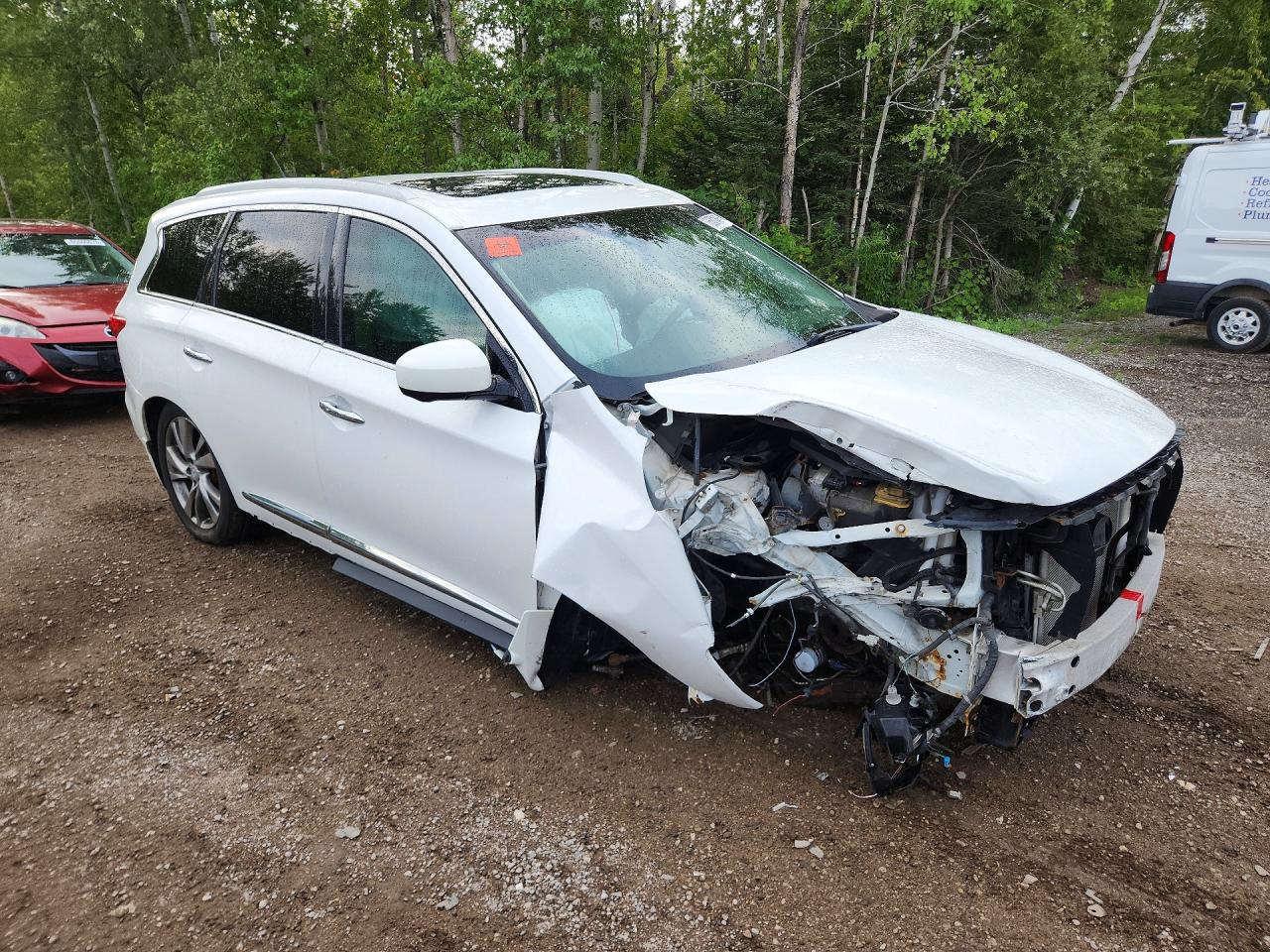 2013 Infiniti Jx35 Base White vin: 5N1AL0MM4DC339188