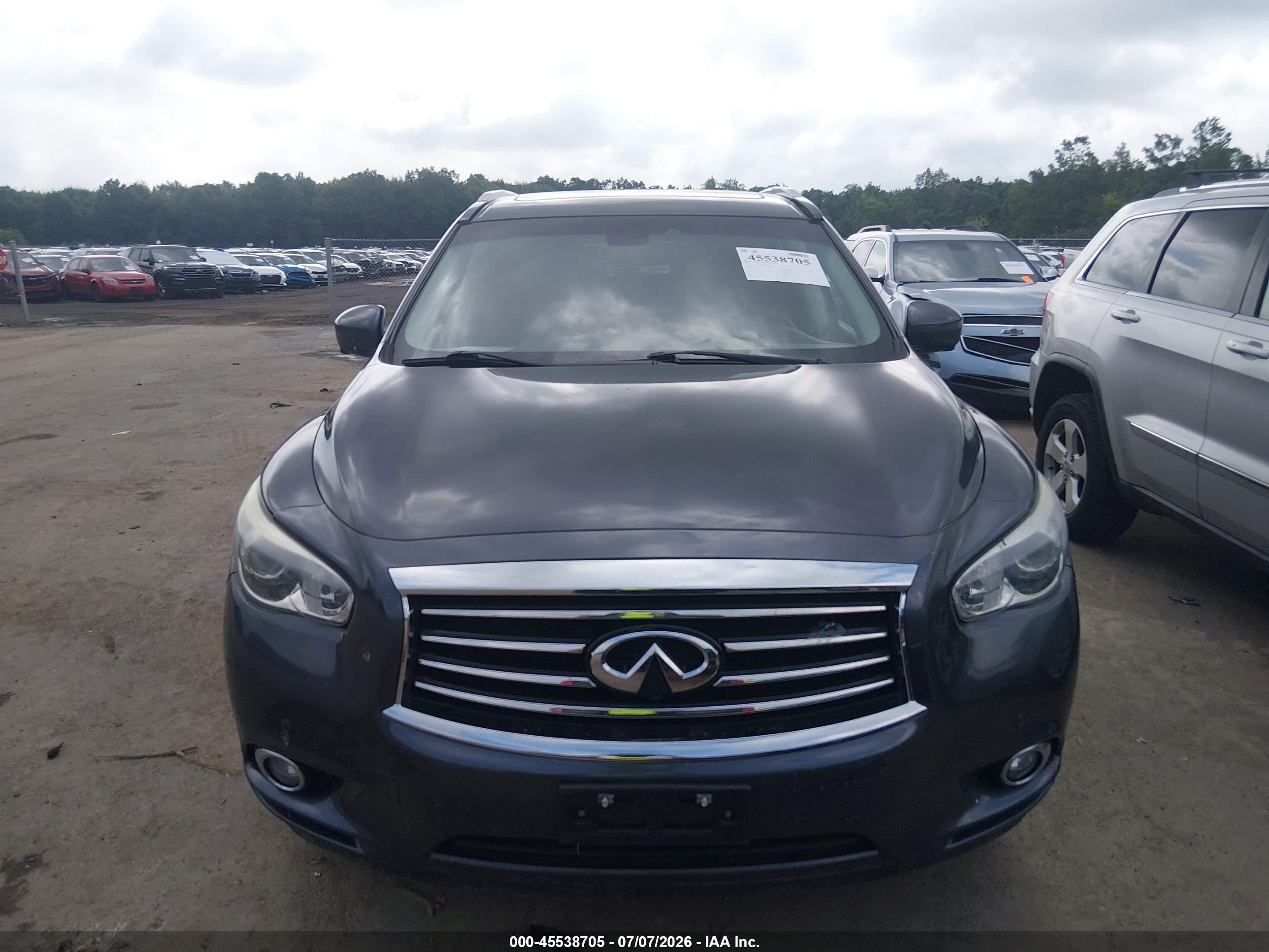 2013 Infiniti Jx35   Gray vin: 5N1AL0MM4DC340390