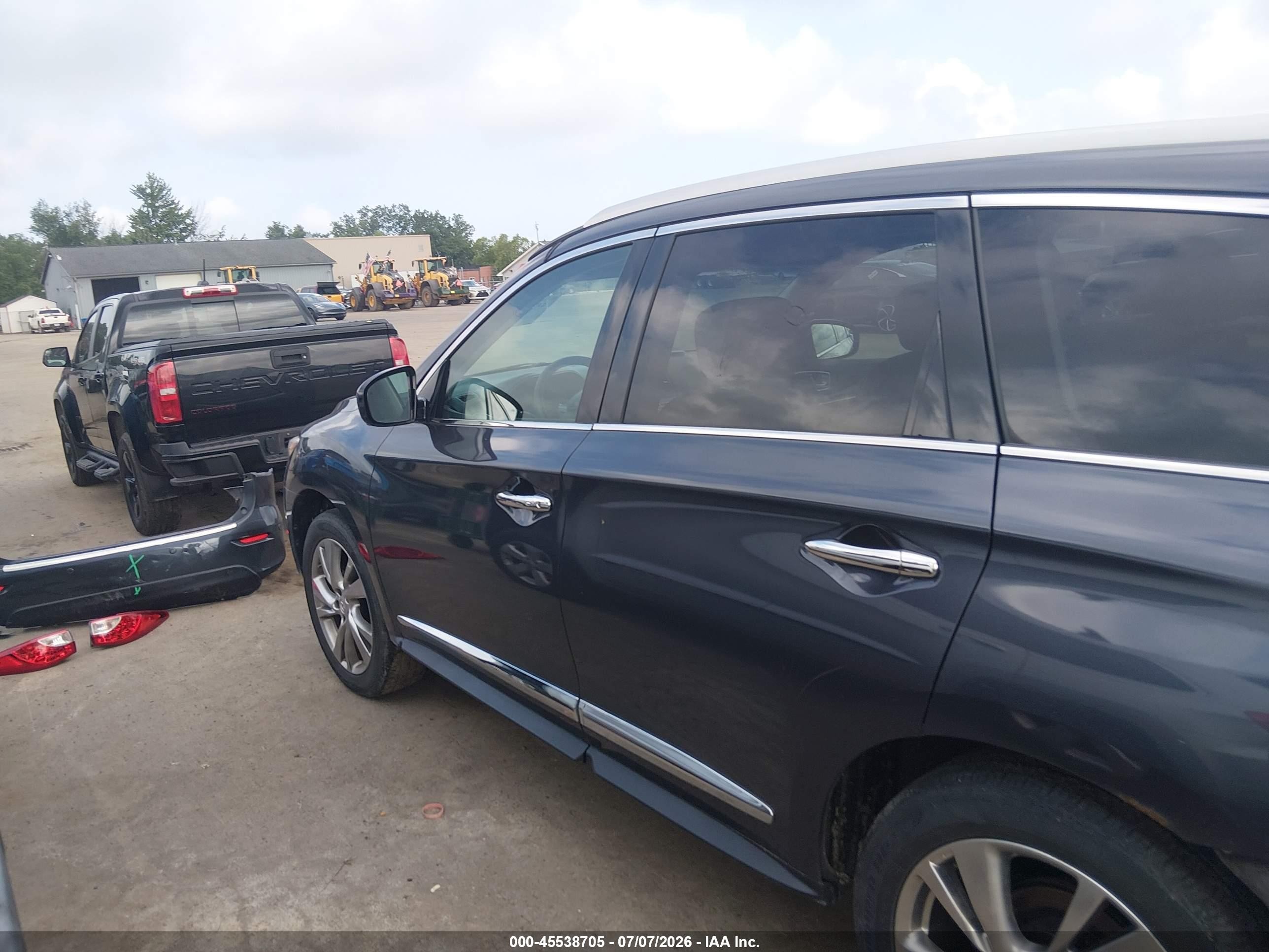 2013 Infiniti Jx35   Gray vin: 5N1AL0MM4DC340390