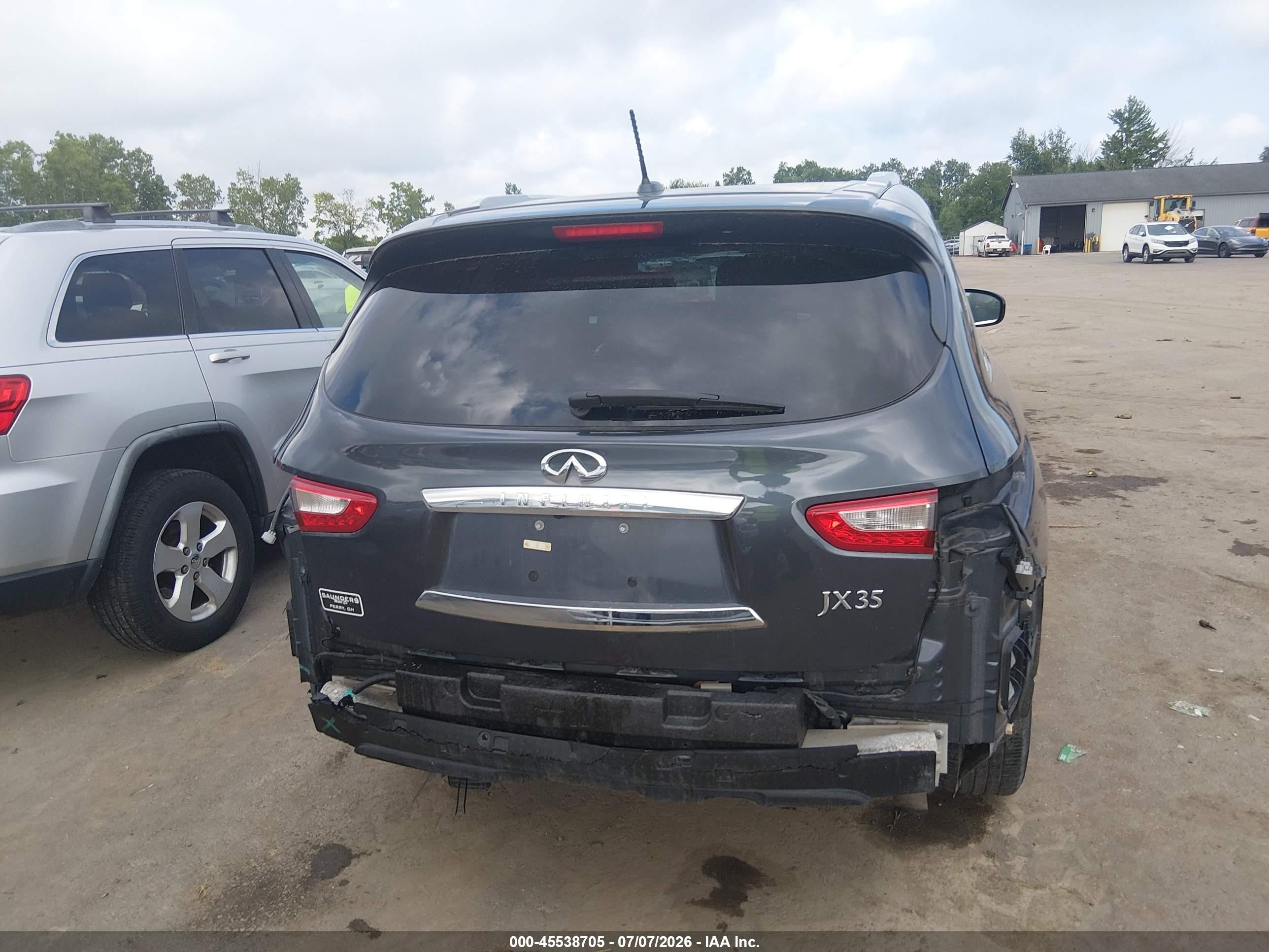 2013 Infiniti Jx35   Gray vin: 5N1AL0MM4DC340390