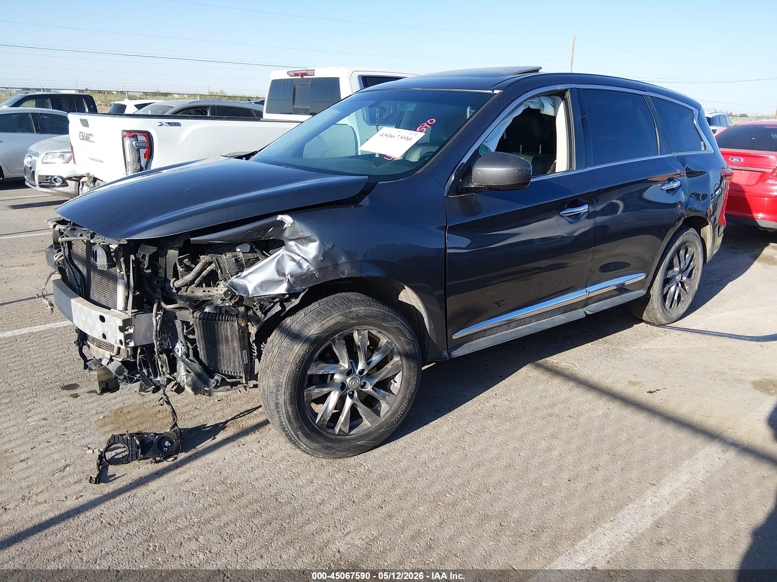 2013 Infiniti Jx35   Gray vin: 5N1AL0MM4DC344021