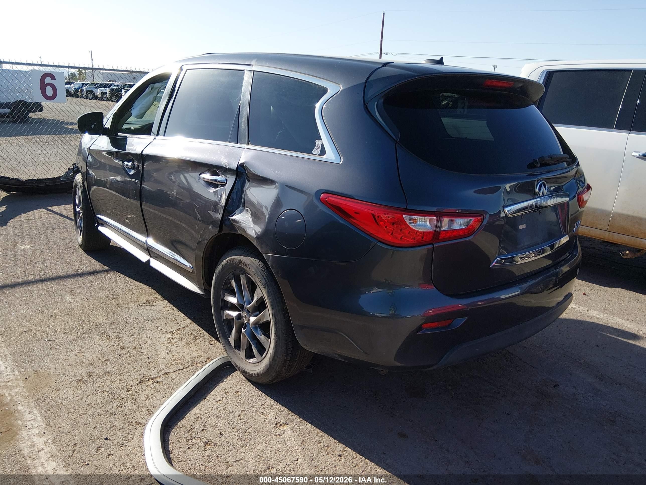 2013 Infiniti Jx35   Gray vin: 5N1AL0MM4DC344021