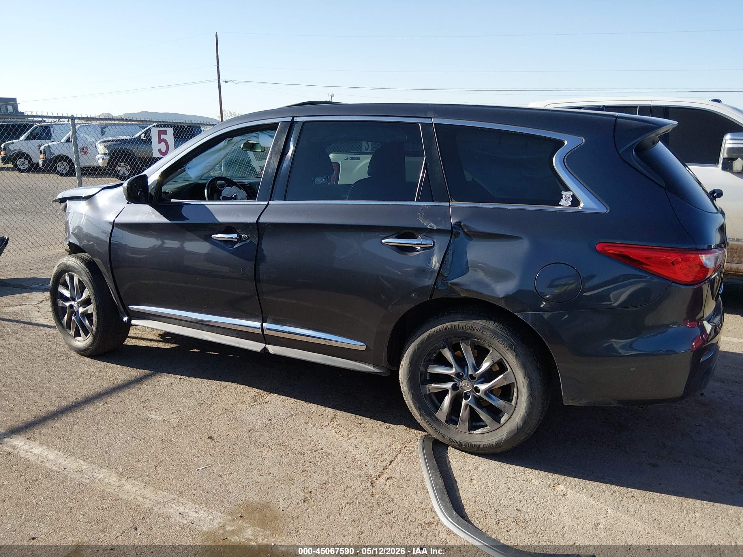 2013 Infiniti Jx35   Gray vin: 5N1AL0MM4DC344021