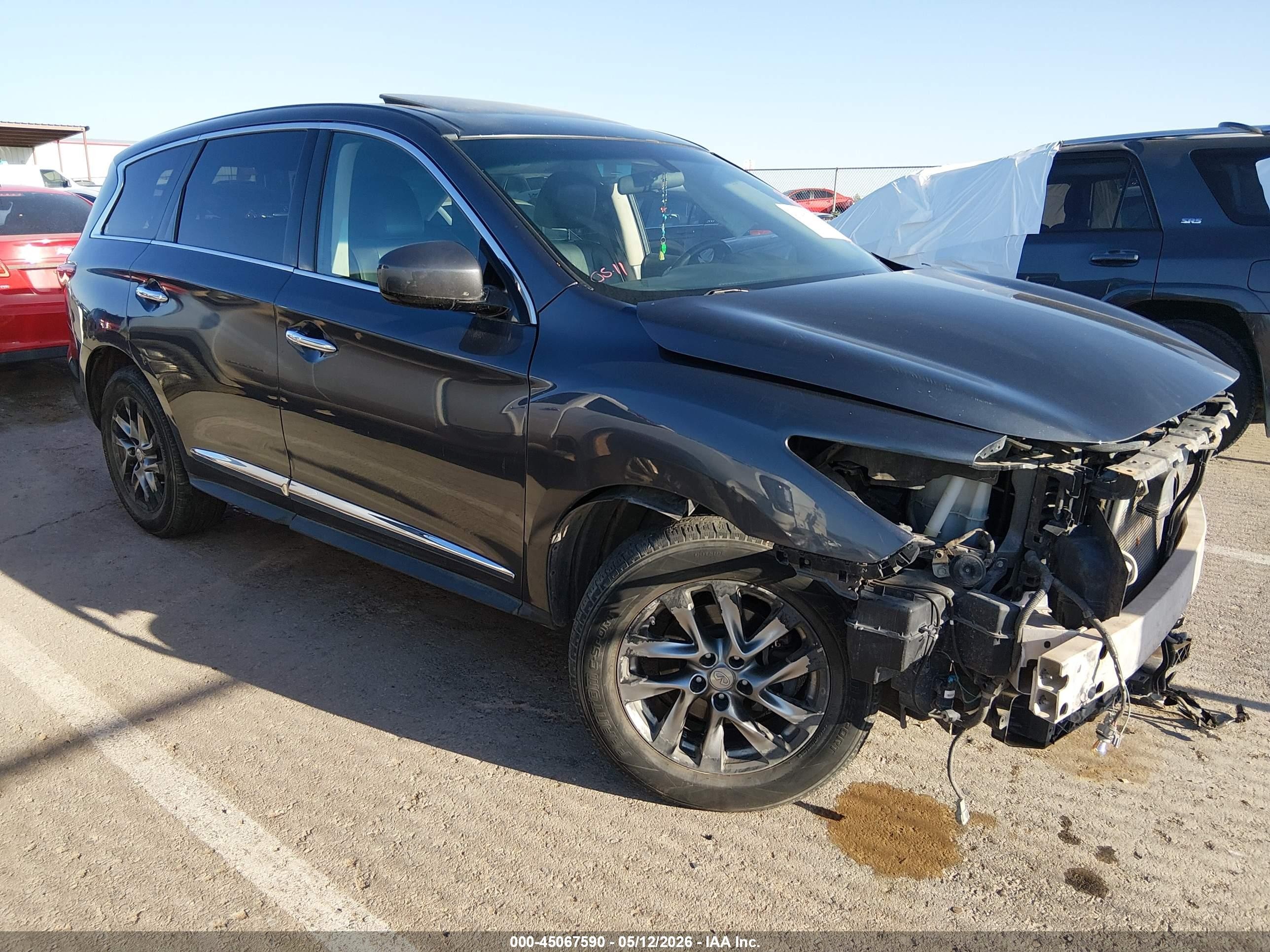 2013 Infiniti Jx35   Gray vin: 5N1AL0MM4DC344021