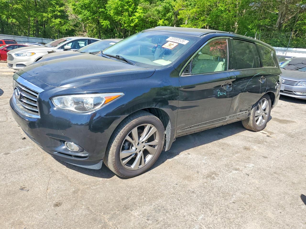 2013 Infiniti Jx35 Base Black vin: 5N1AL0MM4DC348358