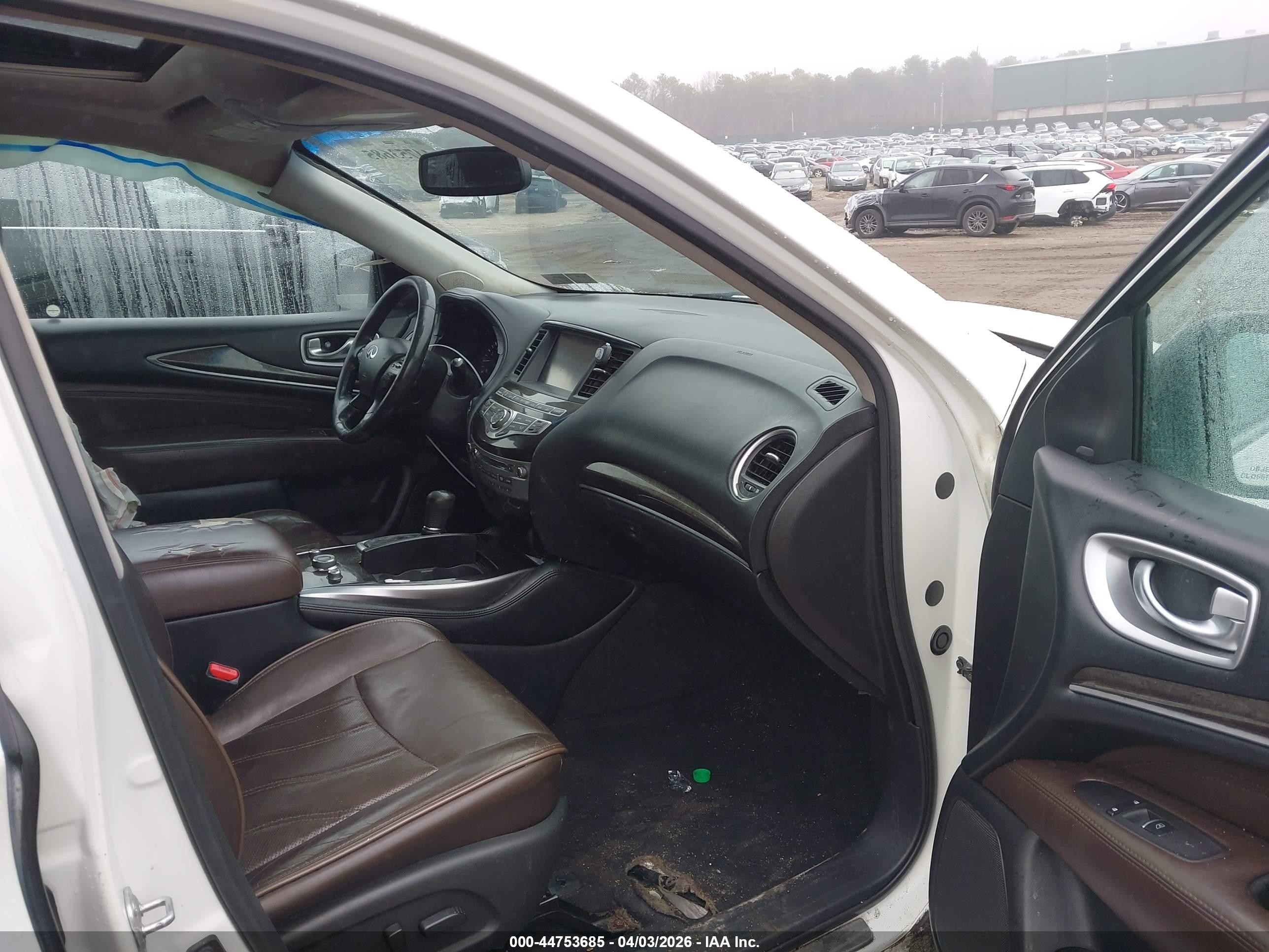 2014 Infiniti Qx60 White vin: 5N1AL0MM4EC504075