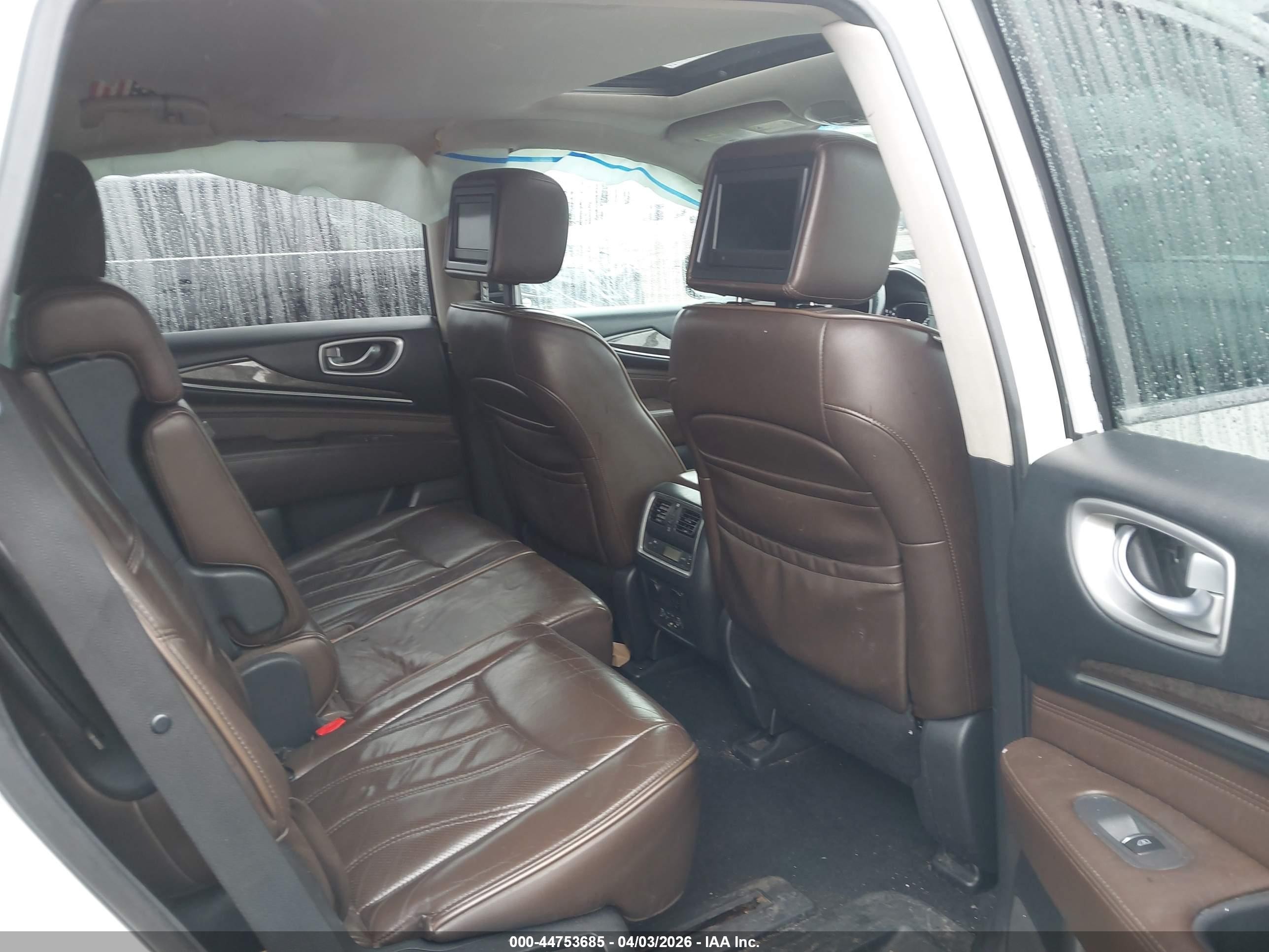 2014 Infiniti Qx60 White vin: 5N1AL0MM4EC504075
