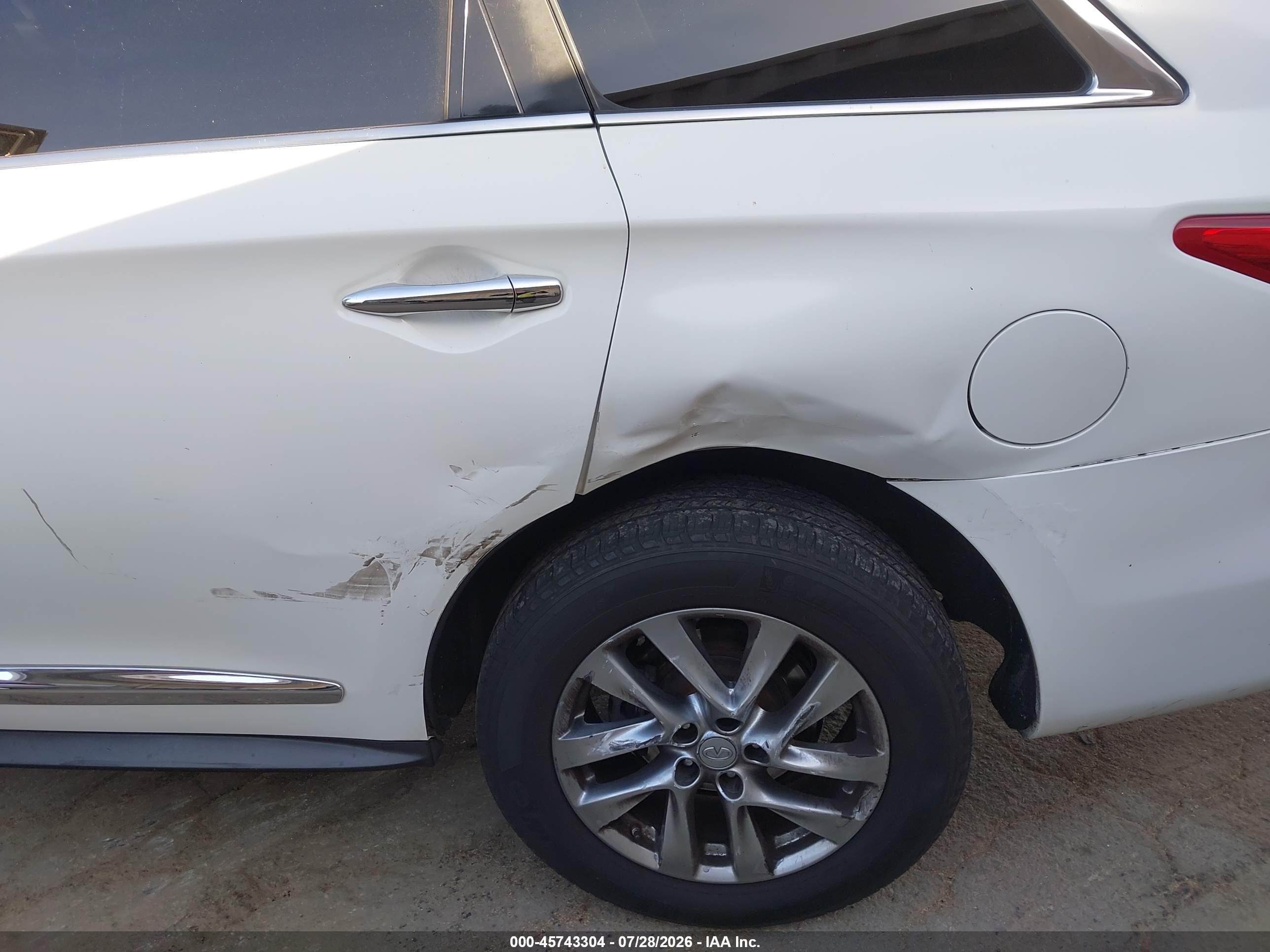 2014 Infiniti Qx60   White vin: 5N1AL0MM4EC508918