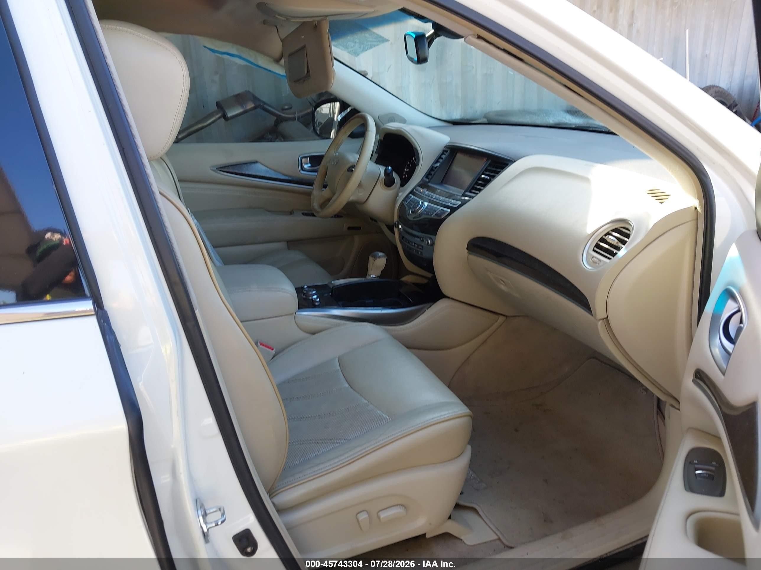2014 Infiniti Qx60   White vin: 5N1AL0MM4EC508918