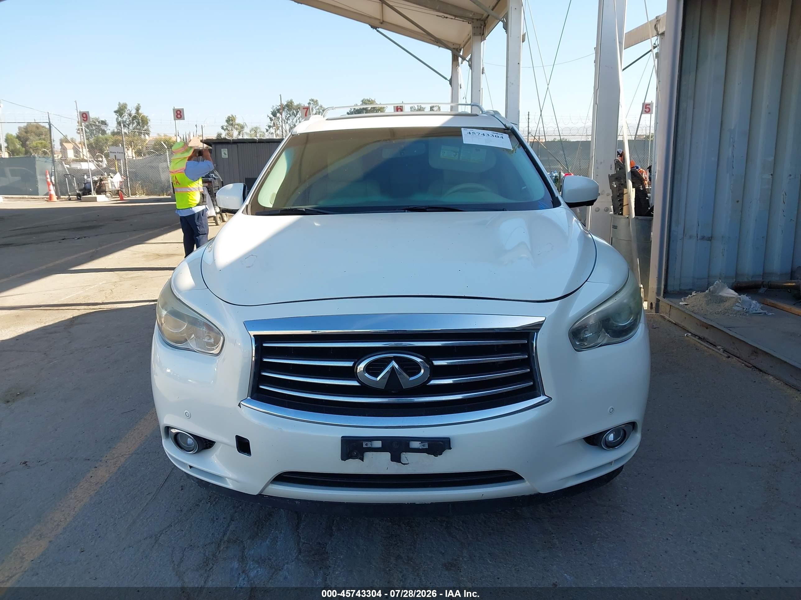 2014 Infiniti Qx60   White vin: 5N1AL0MM4EC508918
