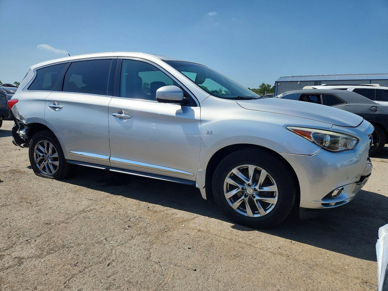 2014 Infiniti Qx60 Base Silver vin: 5N1AL0MM4EC510023
