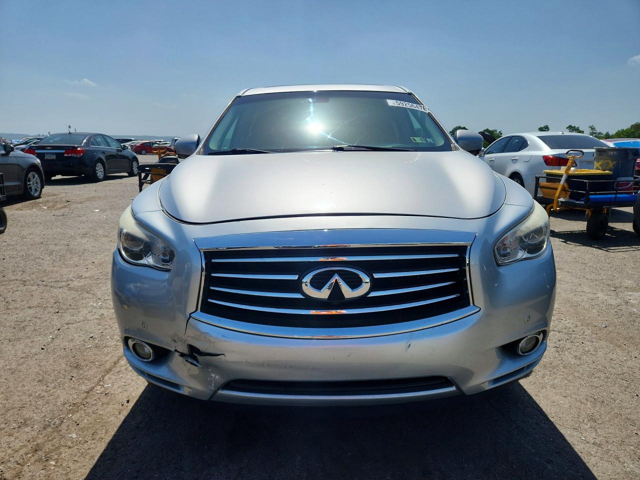 2014 Infiniti Qx60 Base Silver vin: 5N1AL0MM4EC510023