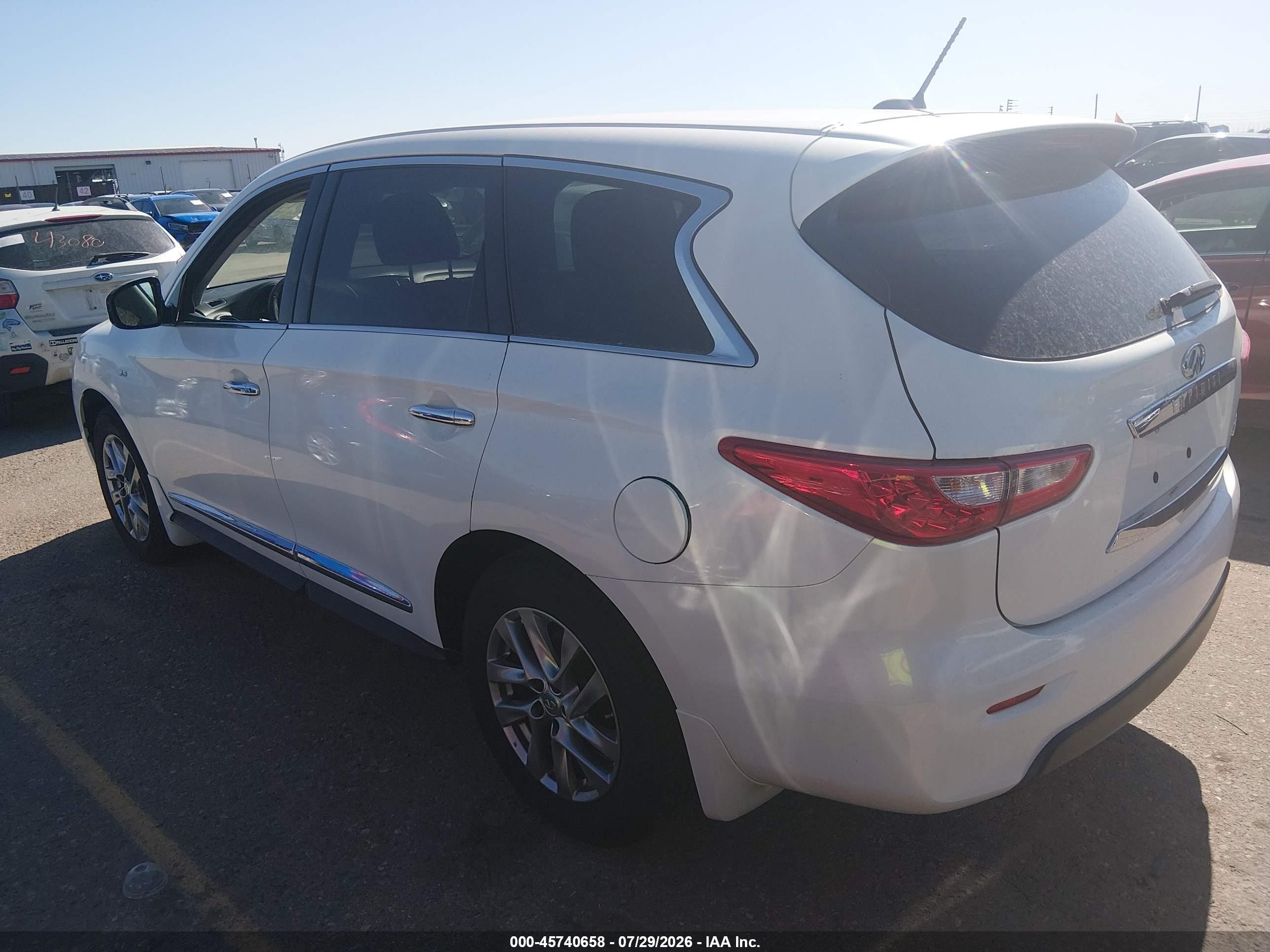 2014 Infiniti Qx60   White vin: 5N1AL0MM4EC511267
