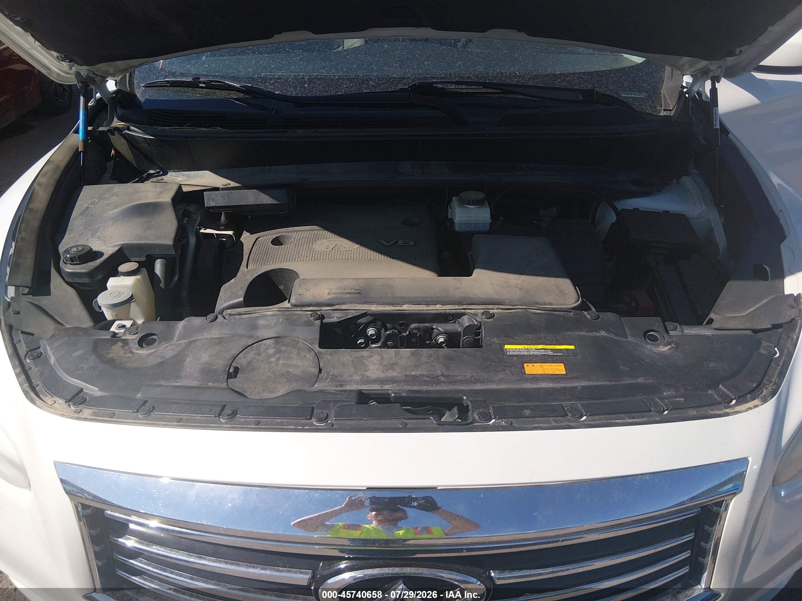 2014 Infiniti Qx60   White vin: 5N1AL0MM4EC511267