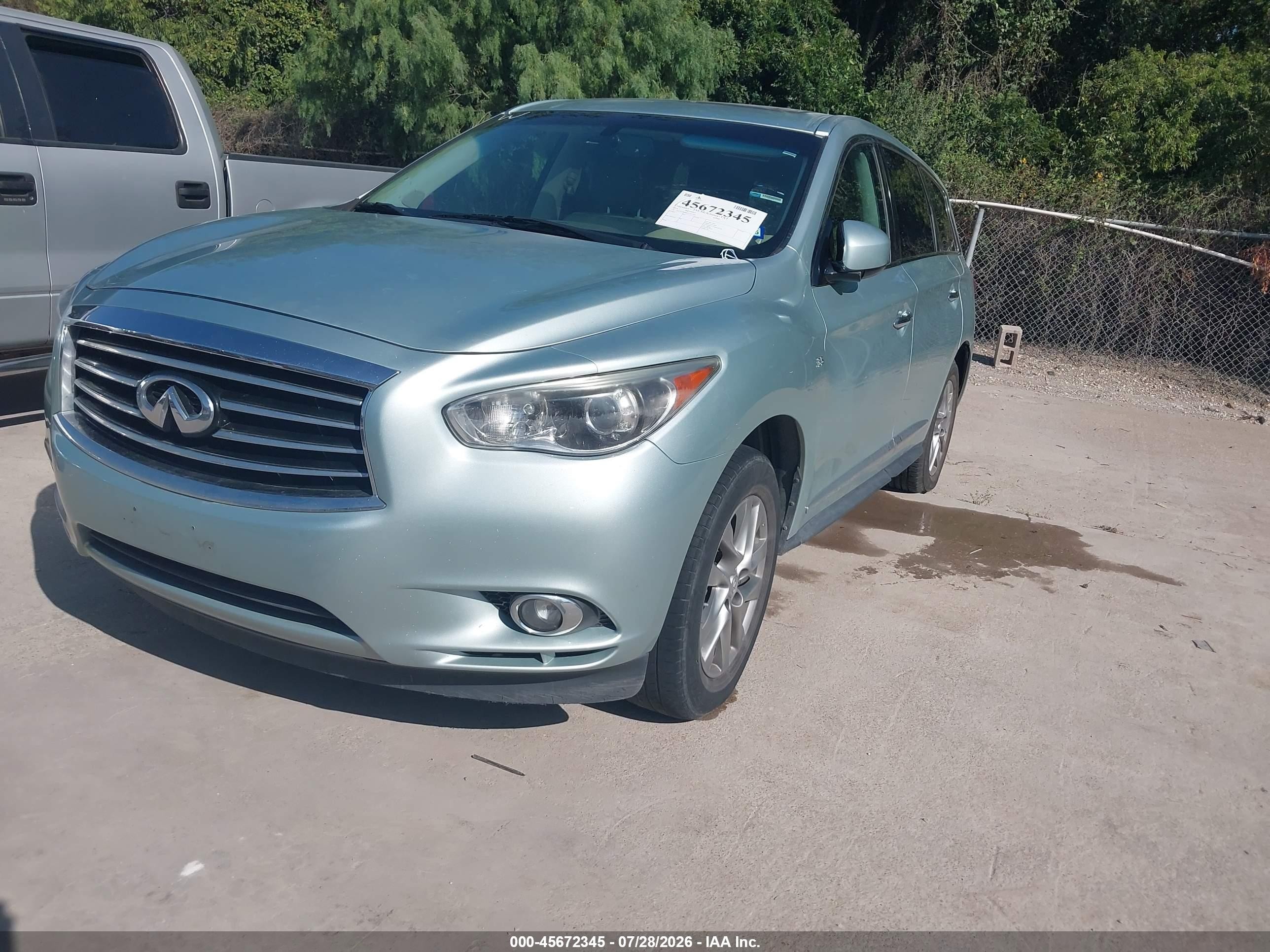2014 Infiniti Qx60 Green vin: 5N1AL0MM4EC511446