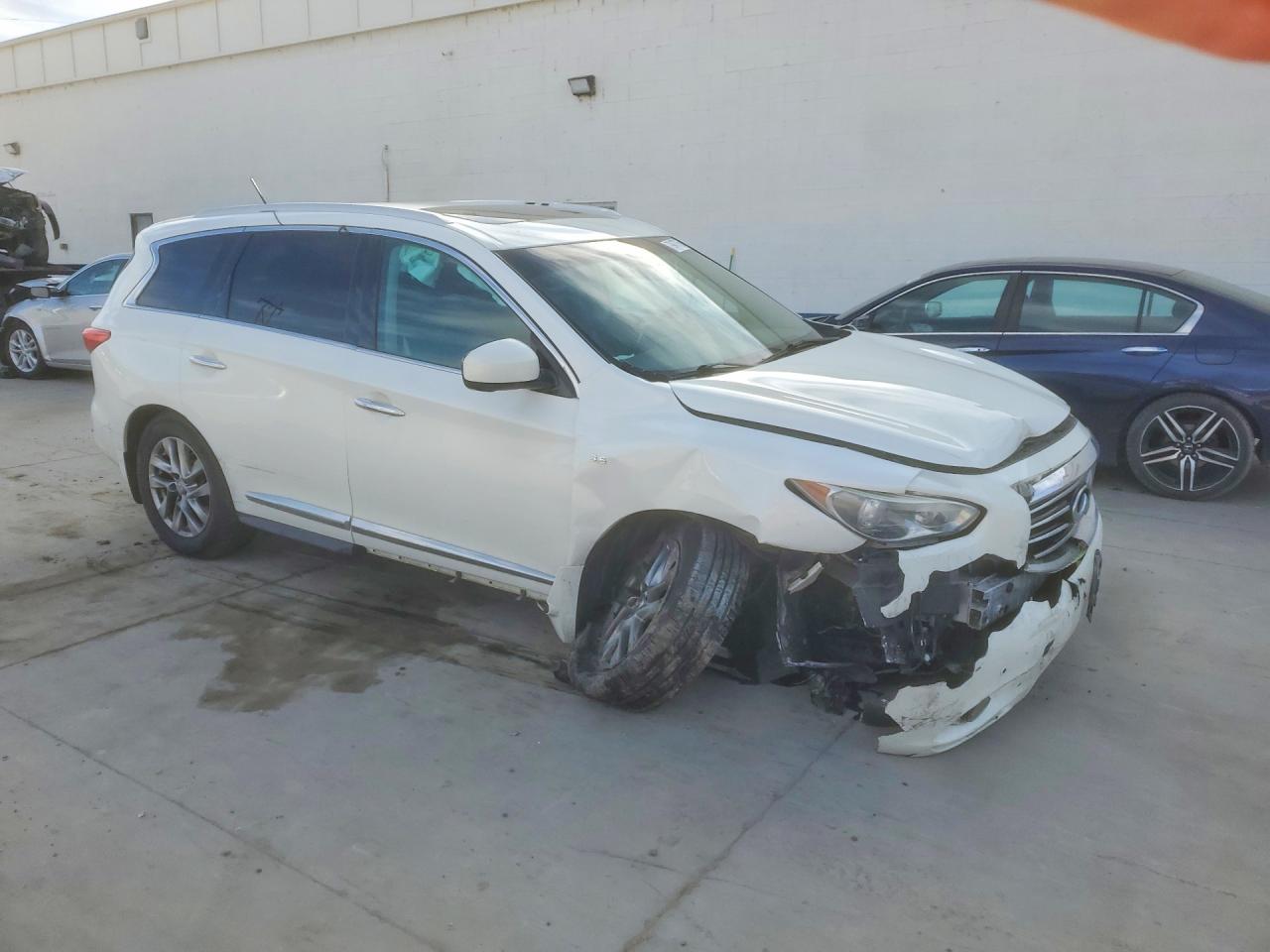 2014 Infiniti Qx60 Base White vin: 5N1AL0MM4EC516842