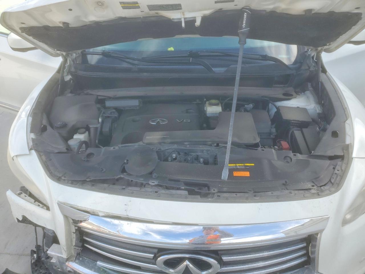 2014 Infiniti Qx60 Base White vin: 5N1AL0MM4EC516842