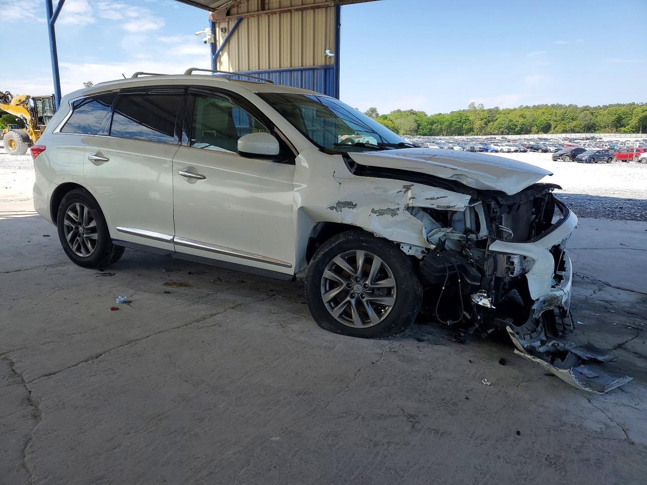2014 Infiniti Qx60 Base White vin: 5N1AL0MM4EC522592