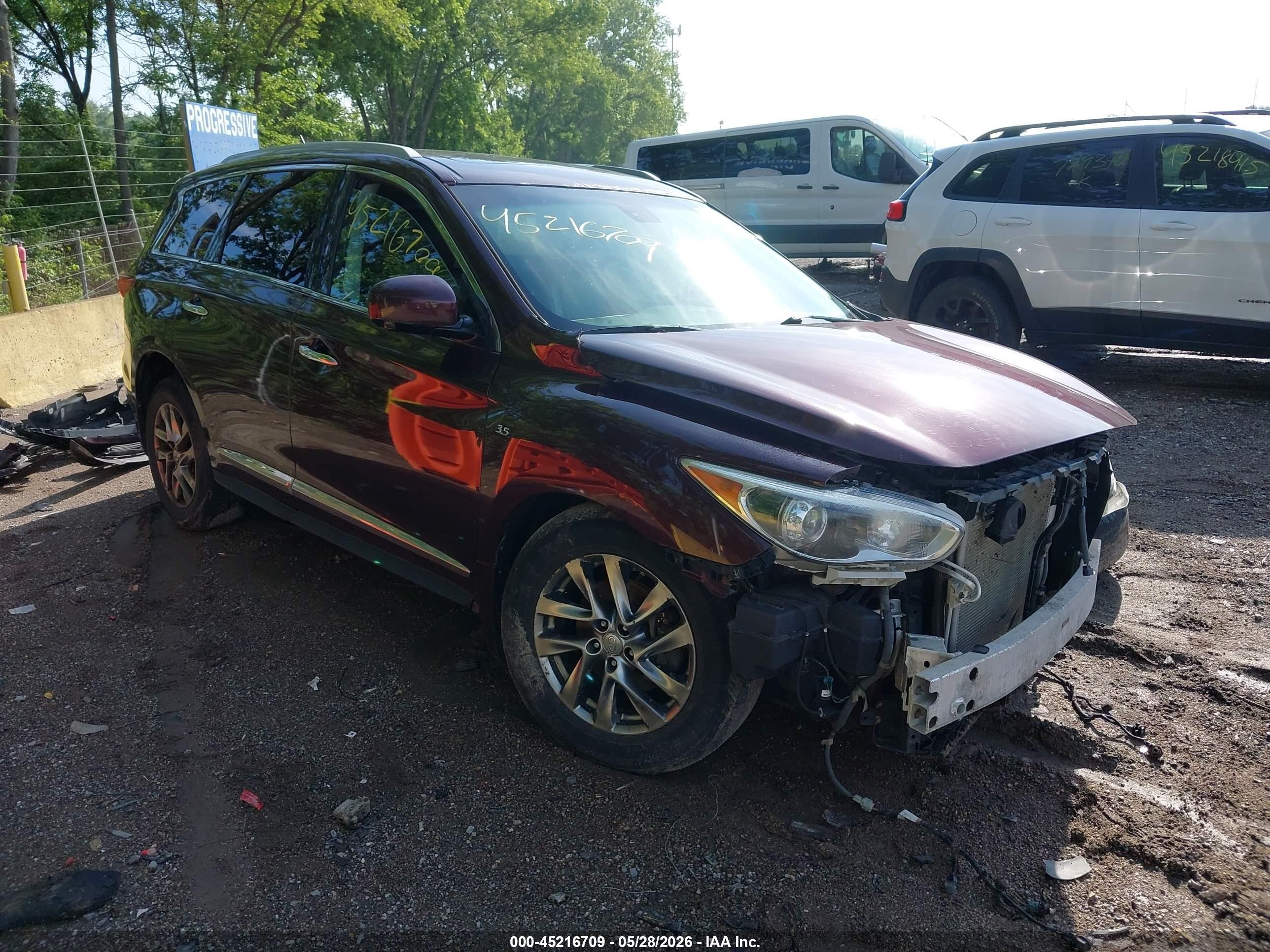 2014 Infiniti Qx60   Purple vin: 5N1AL0MM4EC526934