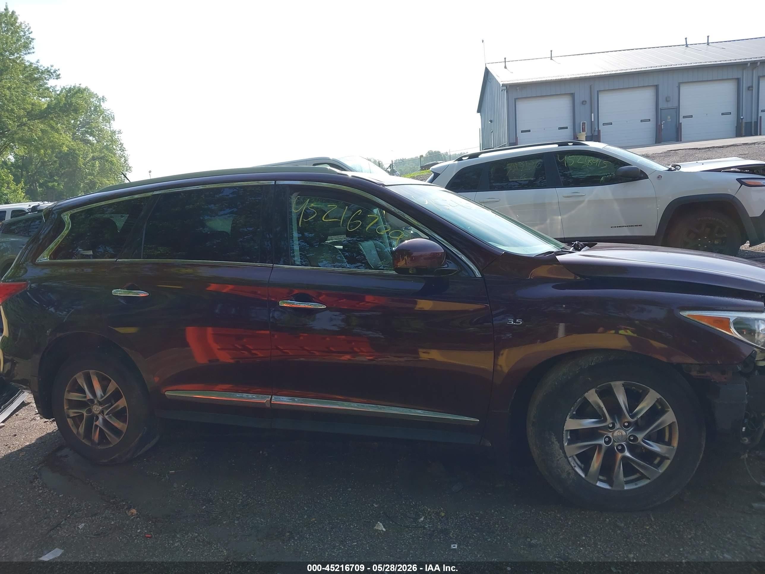 2014 Infiniti Qx60   Purple vin: 5N1AL0MM4EC526934