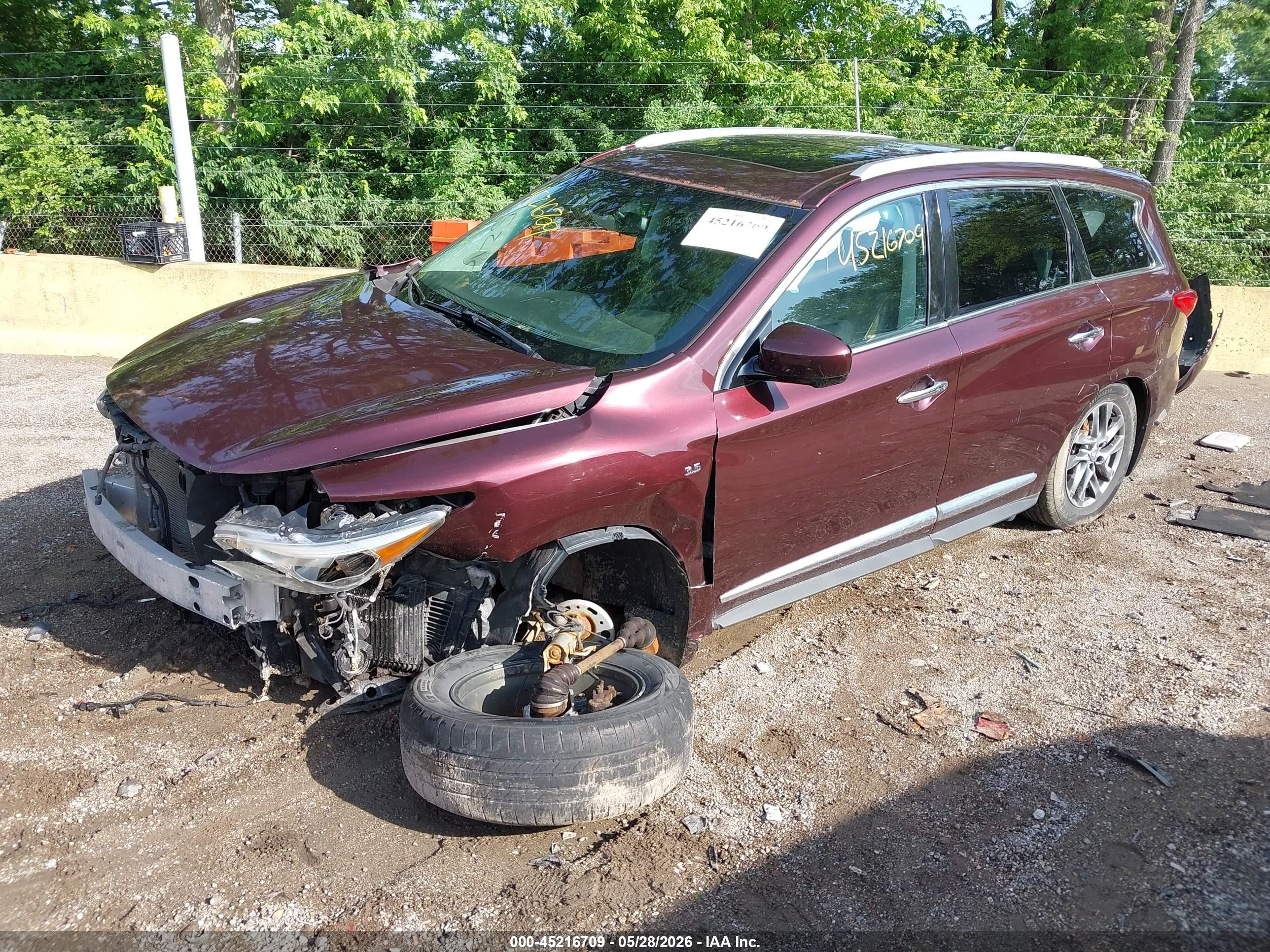 2014 Infiniti Qx60   Purple vin: 5N1AL0MM4EC526934