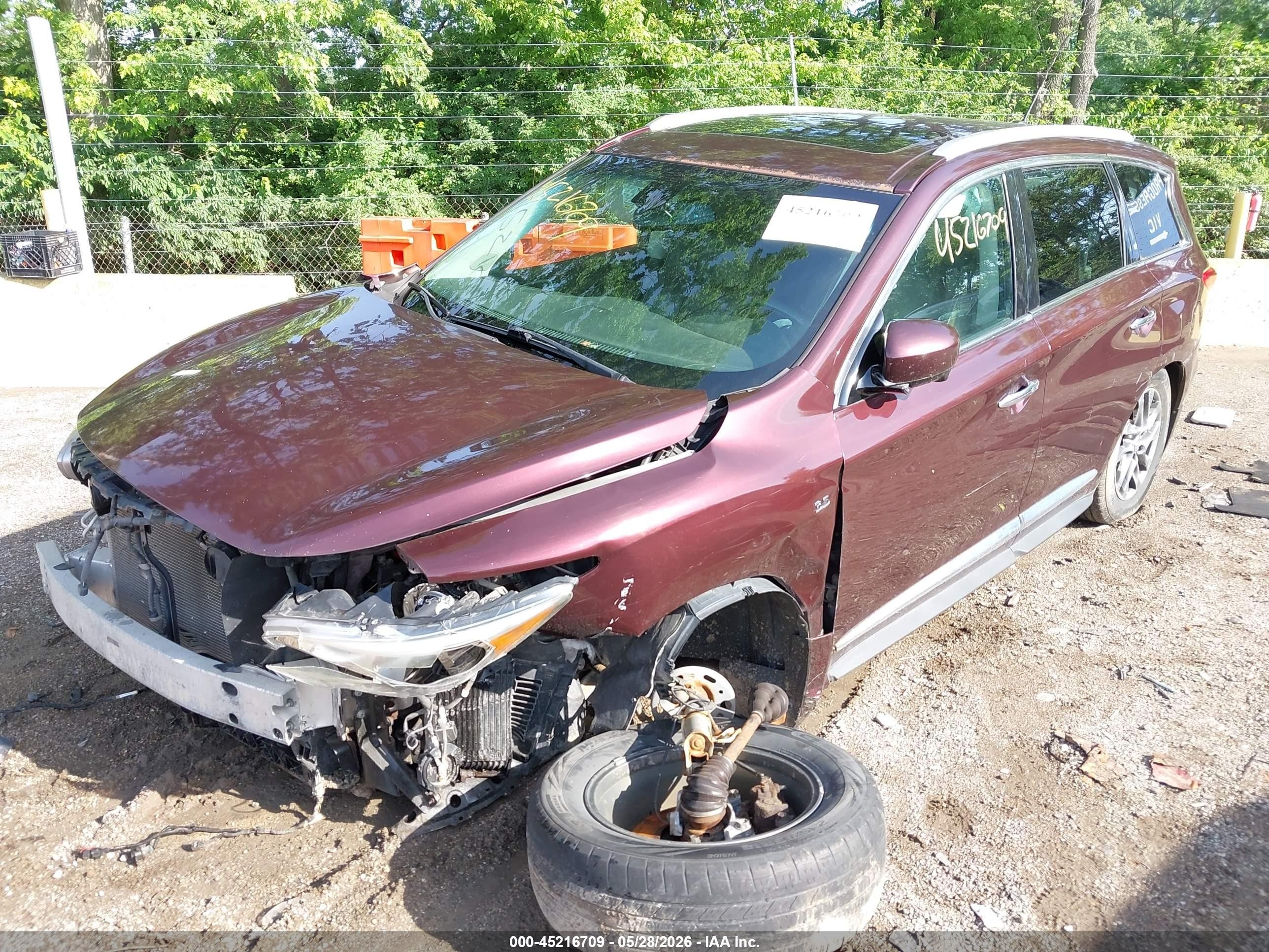 2014 Infiniti Qx60   Purple vin: 5N1AL0MM4EC526934