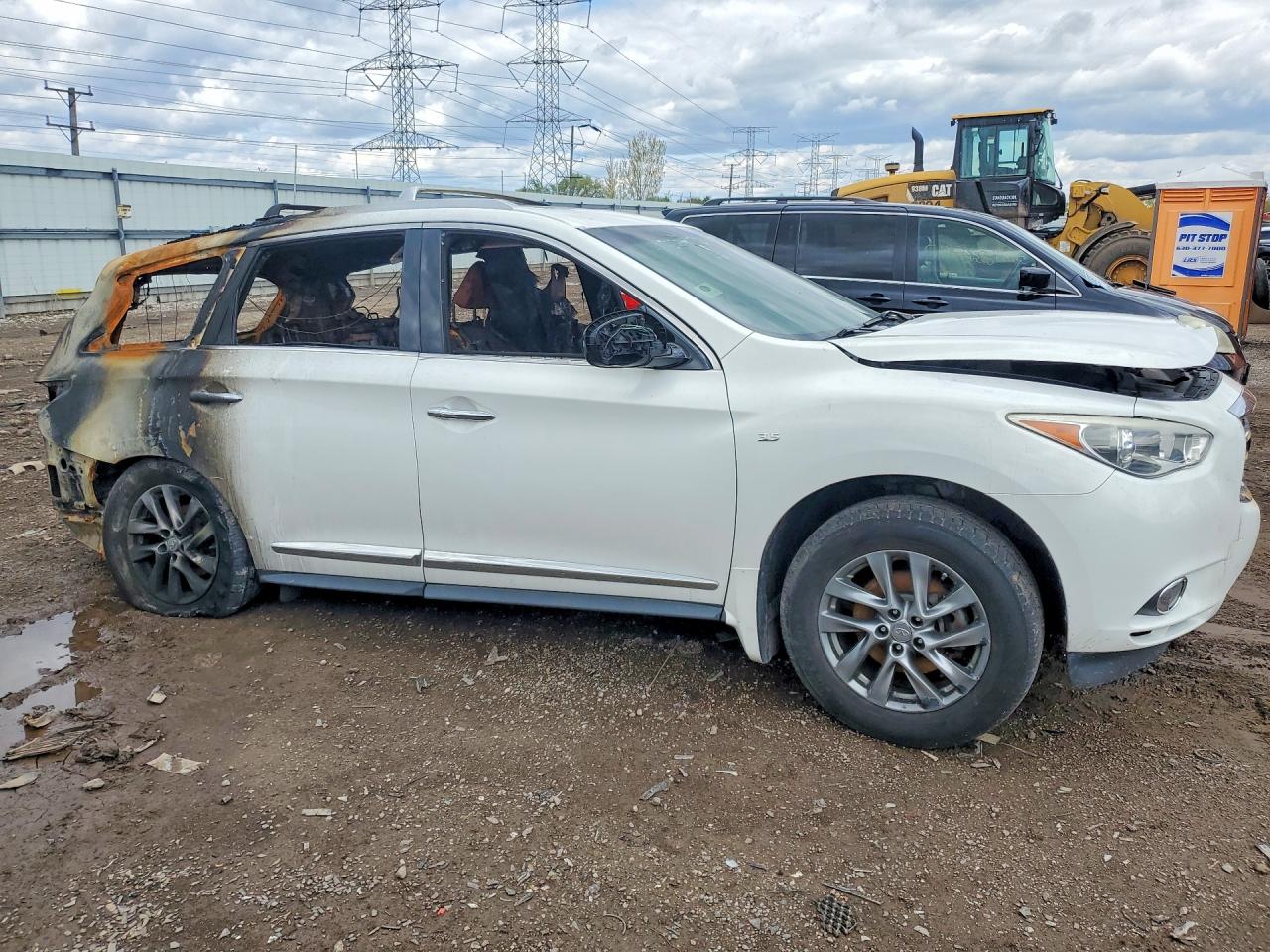 2014 Infiniti Qx60 Base White vin: 5N1AL0MM4EC530837